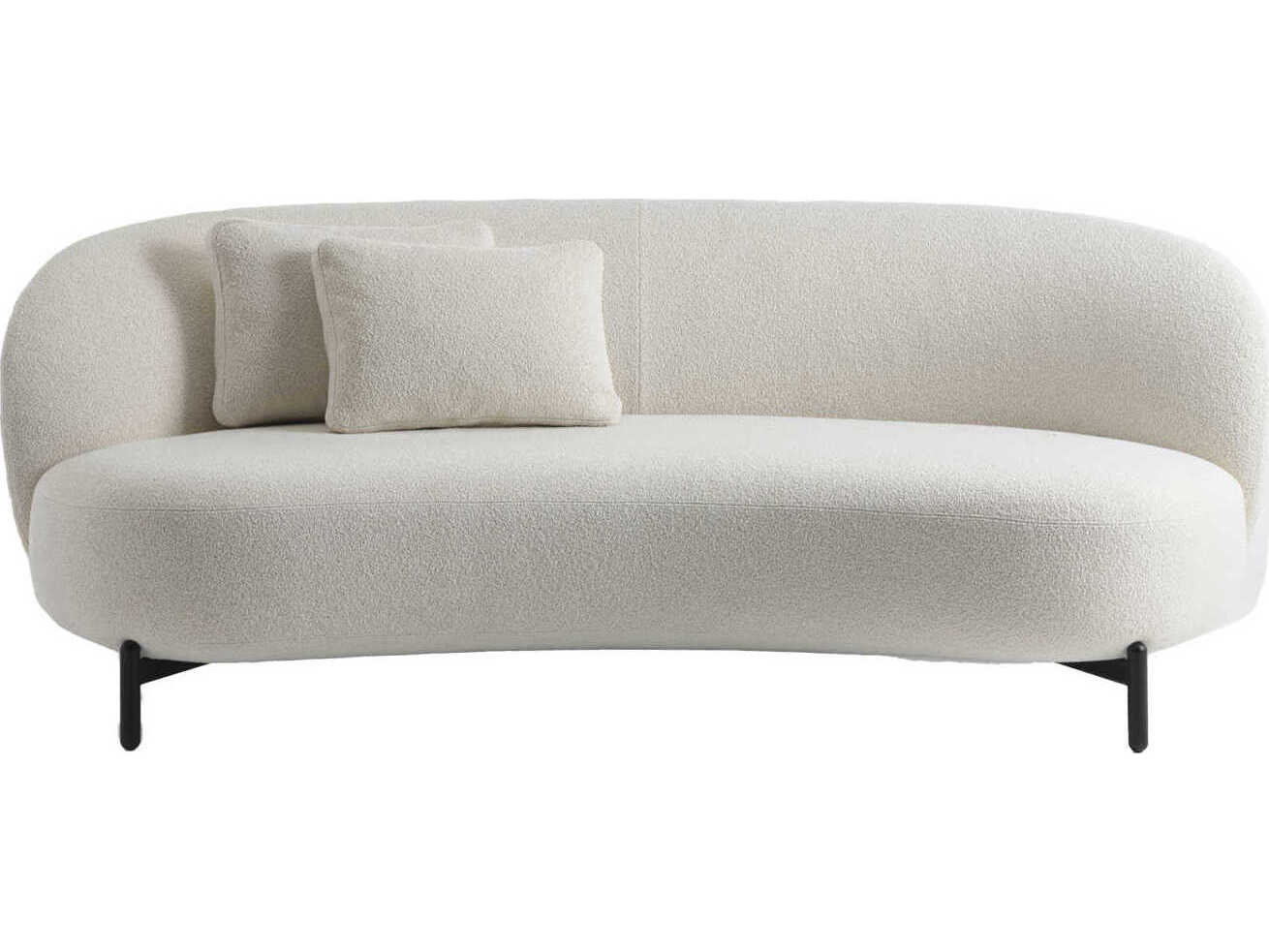 Kartell Lunam OrSoldto White Upholstered Loveseat