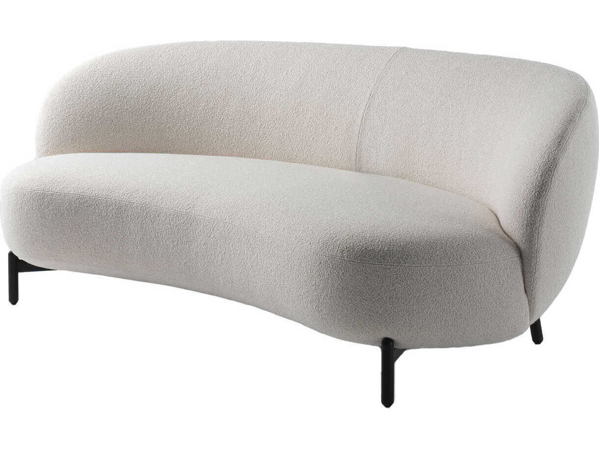 Kartell Lunam OrSoldto White Upholstered Loveseat
