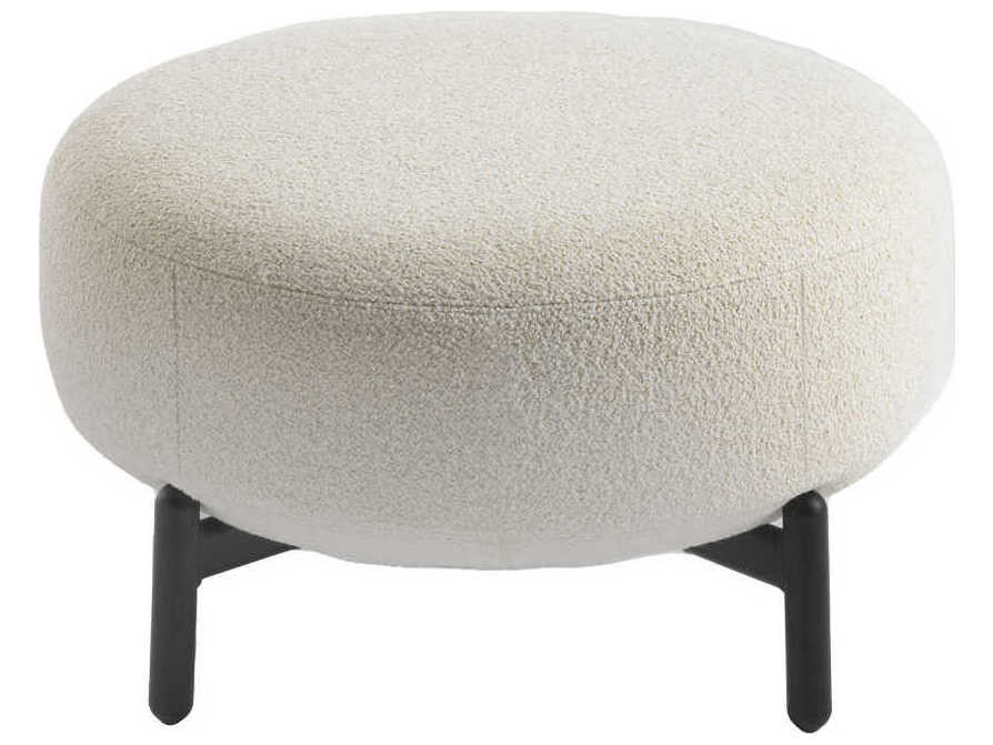 Kartell Lunam OrSoldto White Upholstered Ottoman
