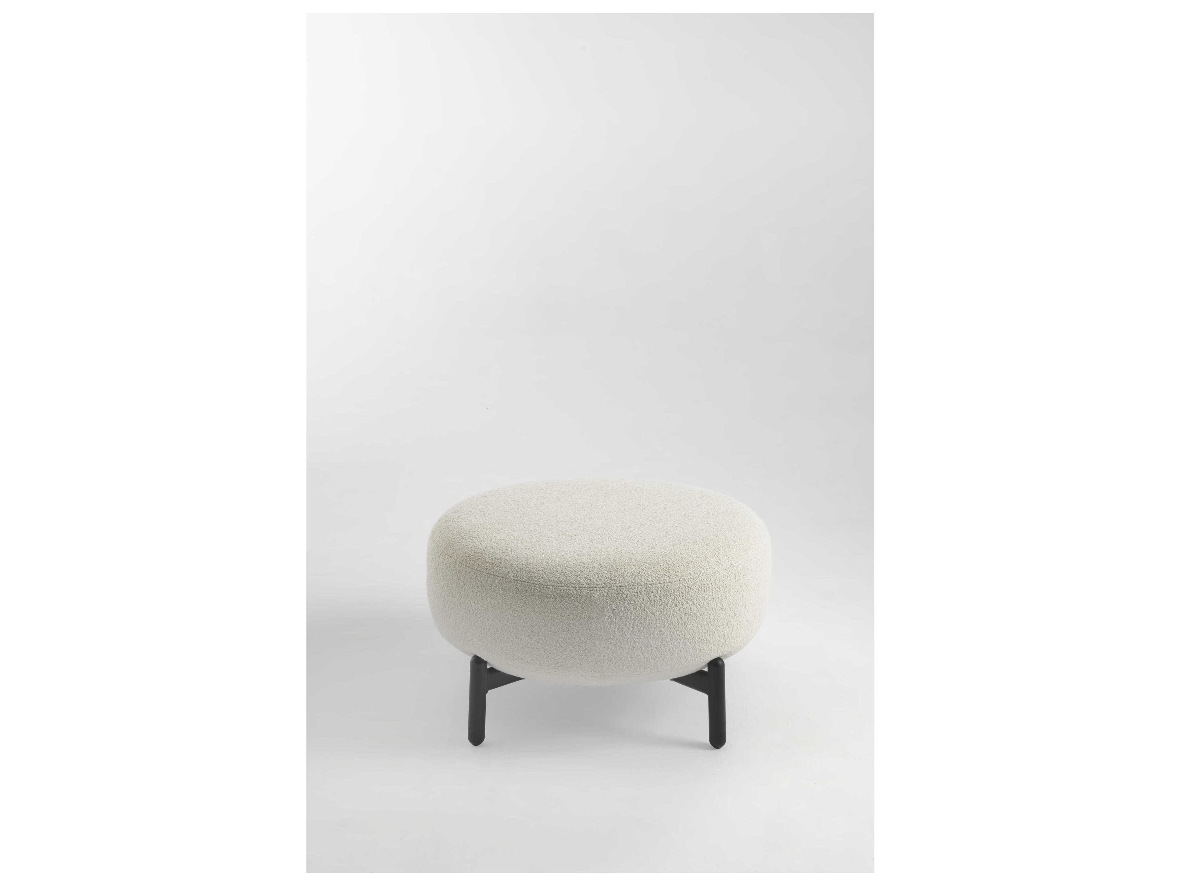 Kartell Lunam OrSoldto White Upholstered Ottoman