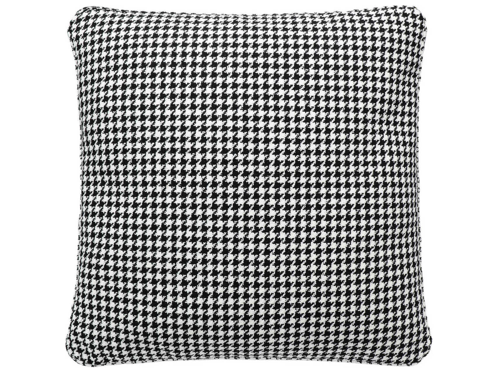 Kartell Largo Black Houndstooth 19" x 19" Pillow