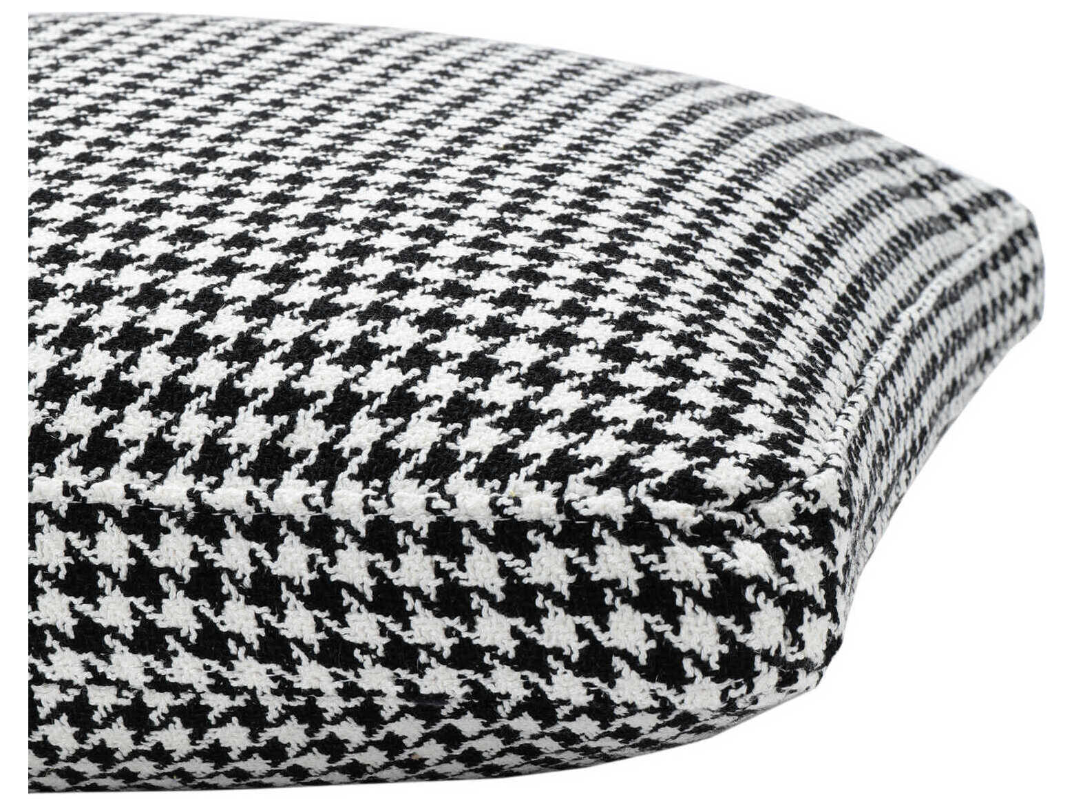 Kartell Largo Black Houndstooth 19" x 19" Pillow