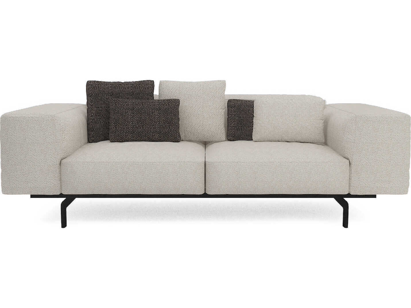 Kartell Largo Gubbio Ecru Beige Upholstered Sofa