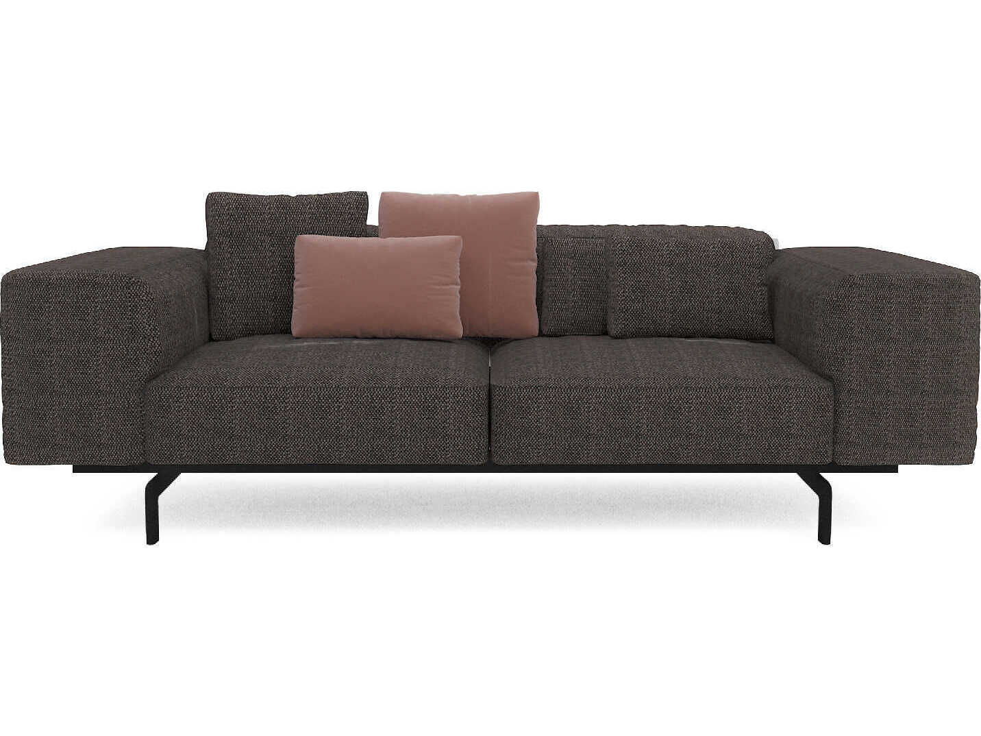Kartell Largo Gubbio Dove Gray Upholstered Sofa