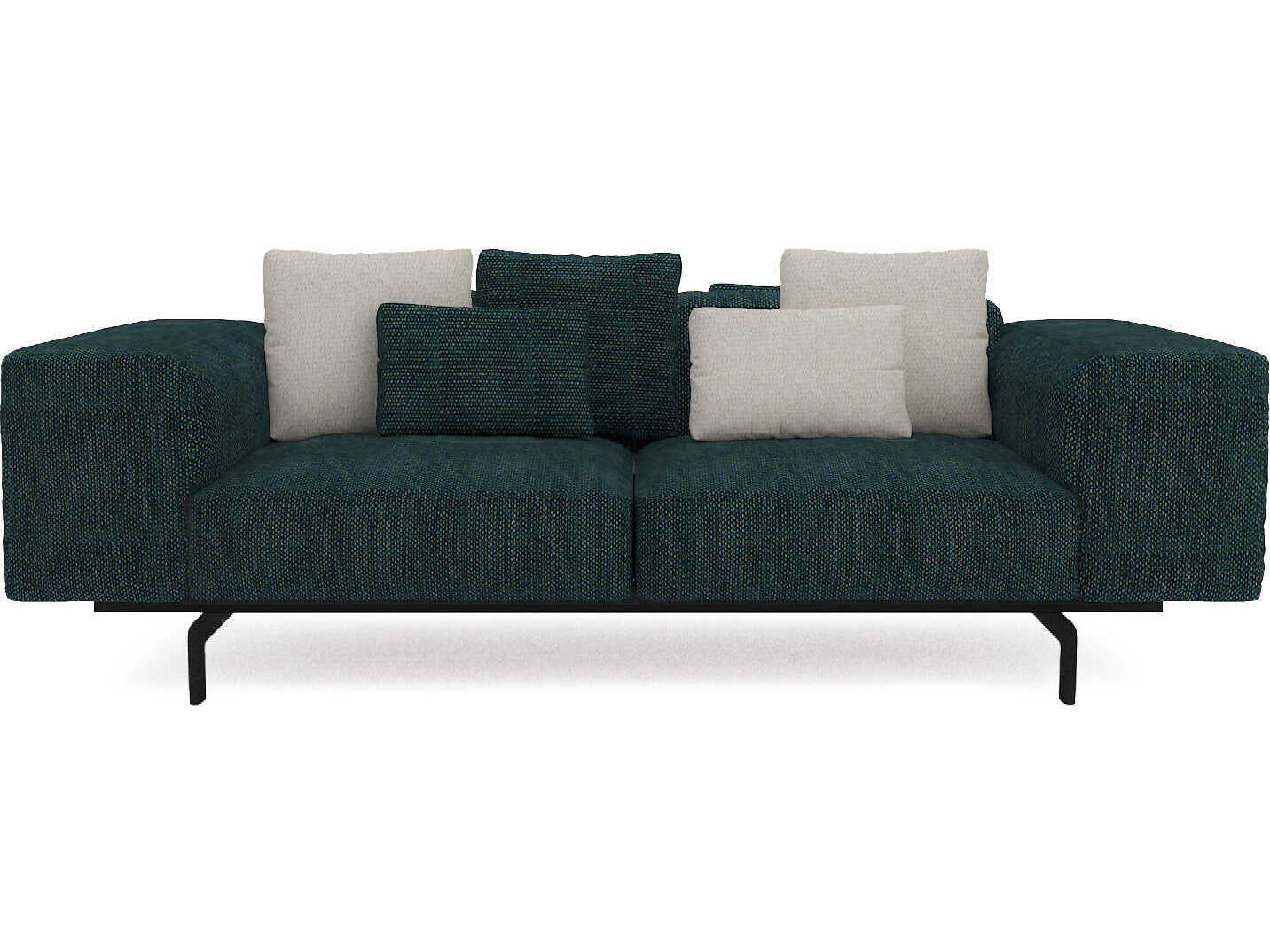Kartell Largo Gubbio Green Upholstered Sofa