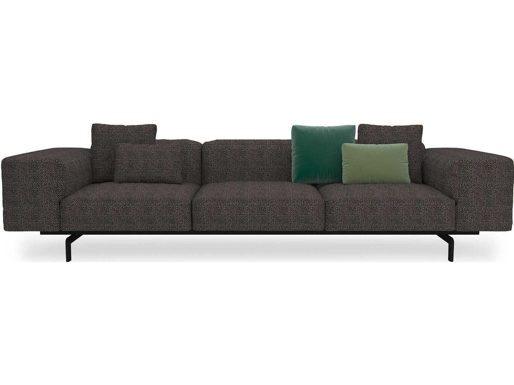 Kartell Largo Gubbio Dove Gray Upholstered Sofa