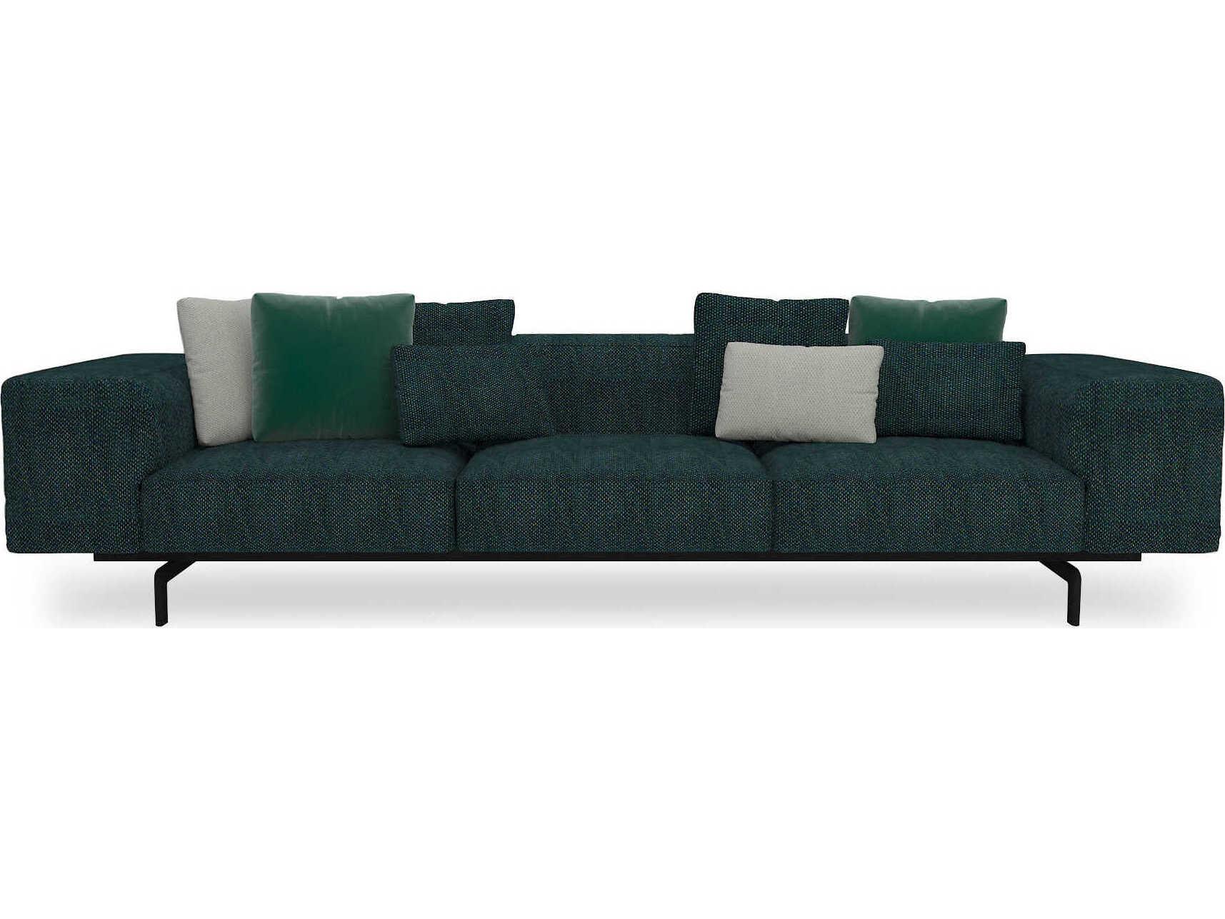 Kartell Largo Gubbio Green Upholstered Sofa