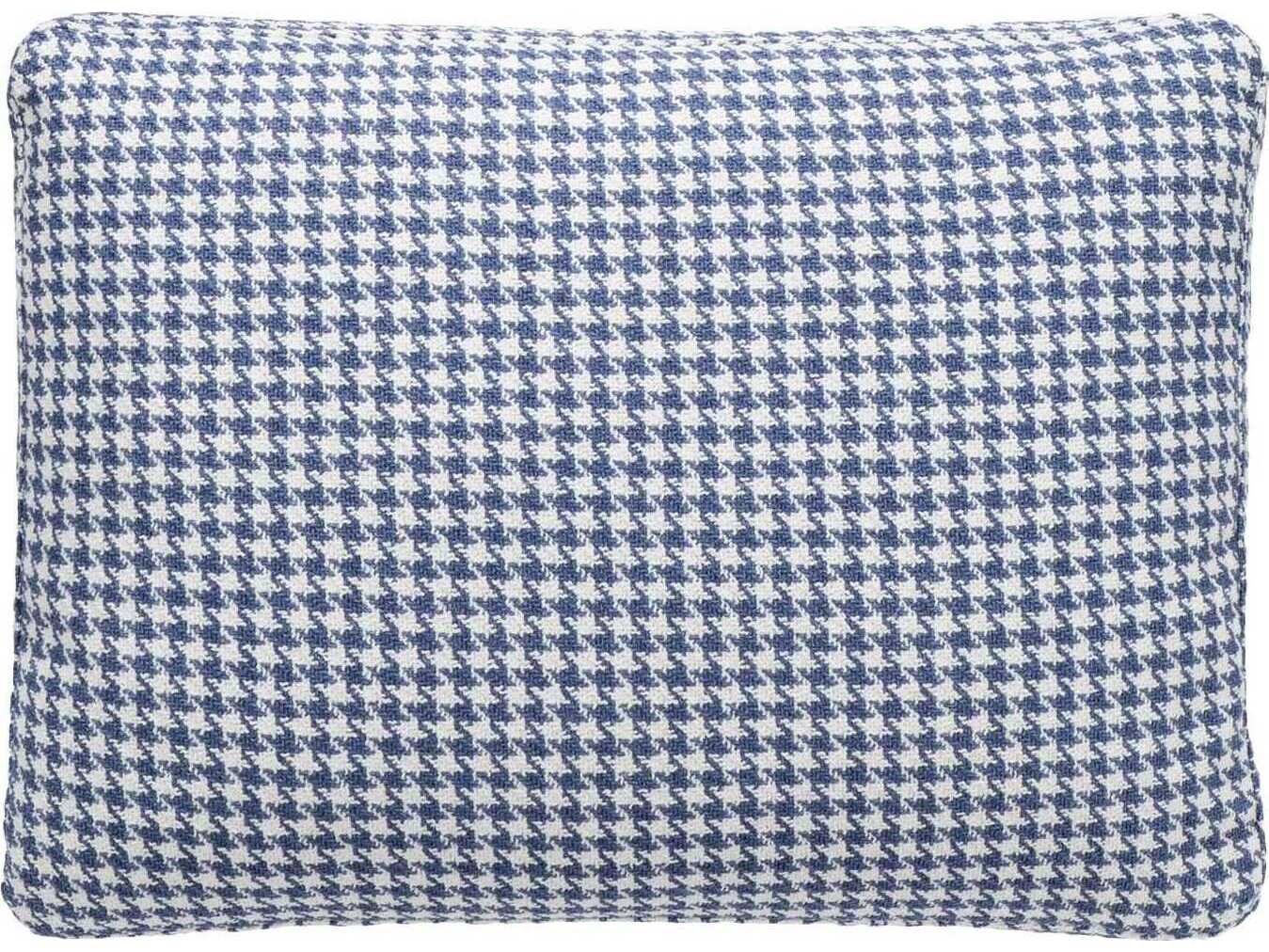 Kartell Largo Blue Houndstooth 19" x 14" Pillow