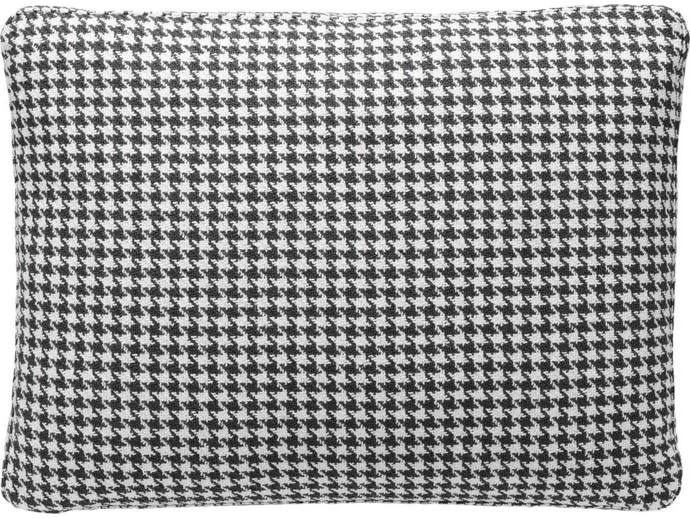 Kartell Largo Gray Houndstooth 19" x 14" Pillow
