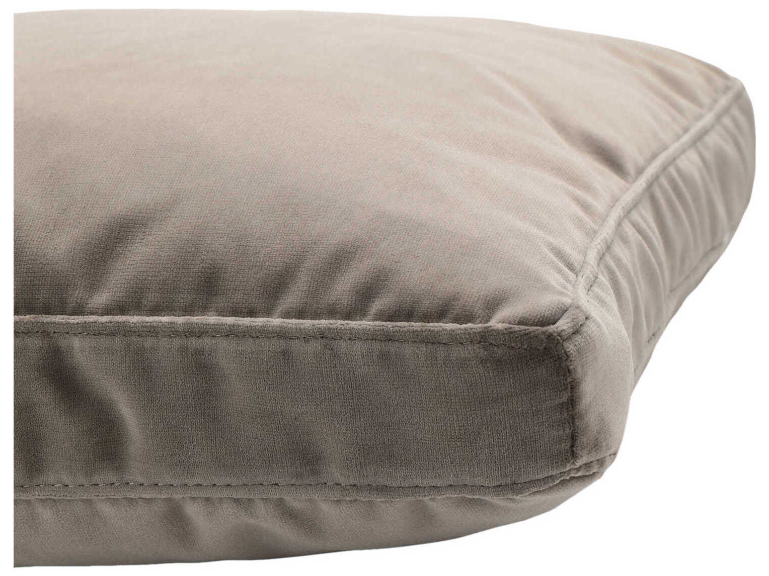 Kartell Largo Dove Gray Velvet 19" x 19" Pillow