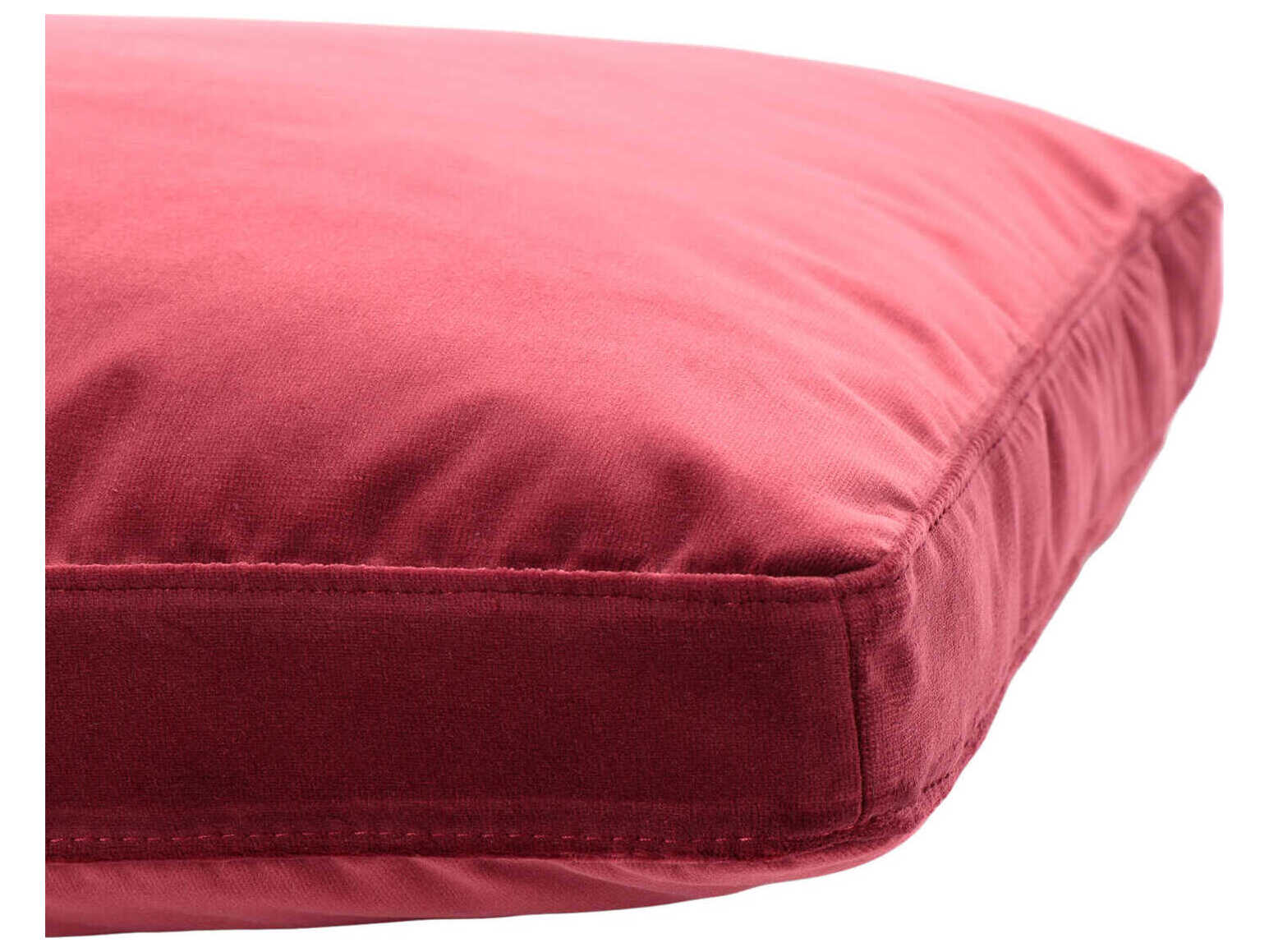 Kartell Largo Cardinal Red Velvet 19" x 19" Pillow