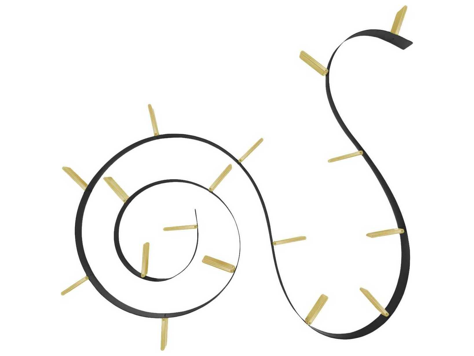 Kartell Bookworm Black Gold Bookcase