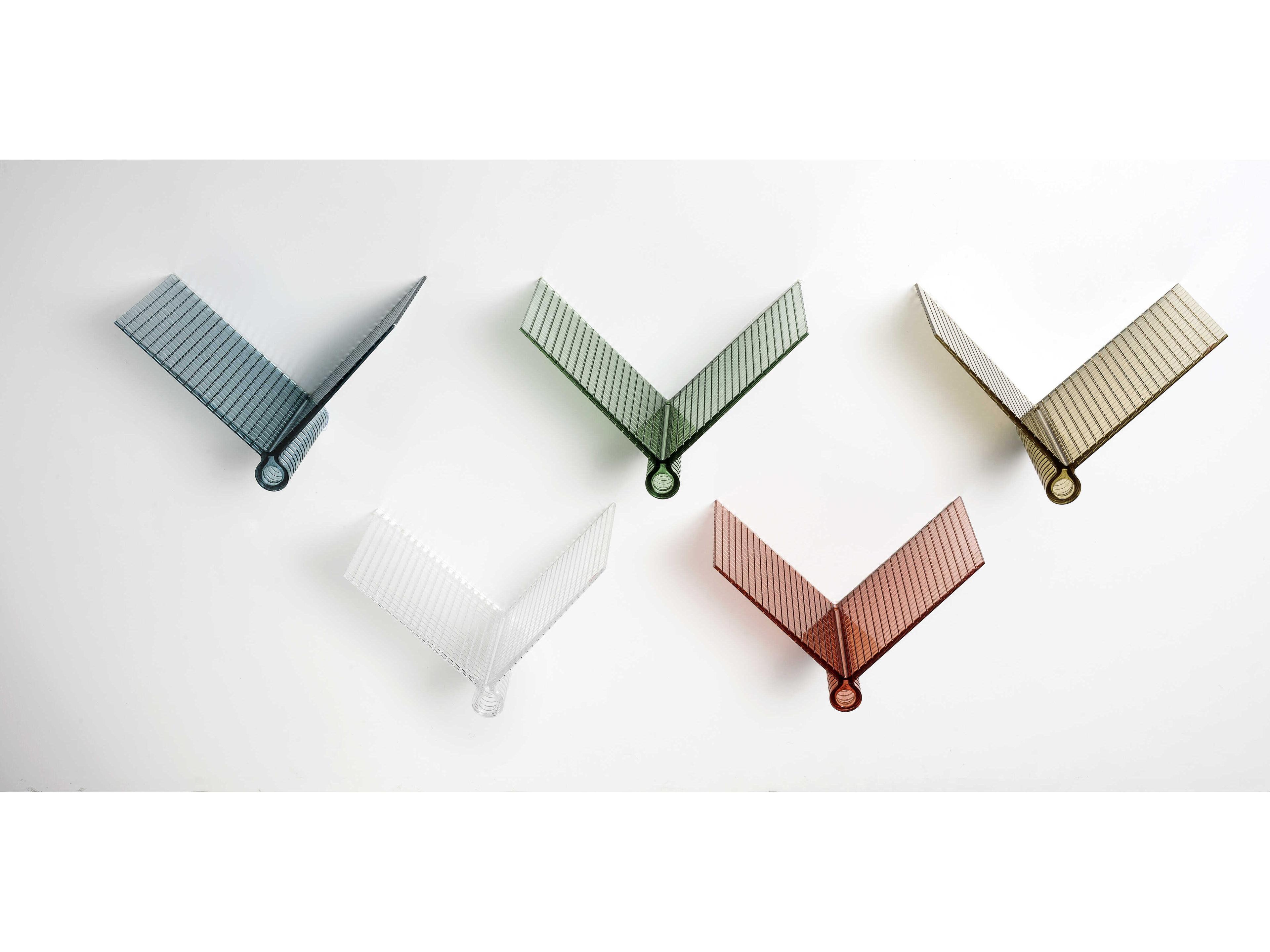 Kartell Kite Crystal Floating Shelf  (Sold in 2)