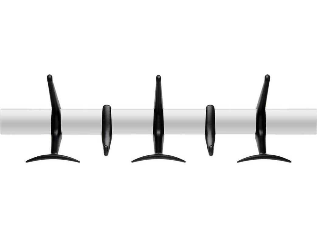 Kartell Hanger Black Five Hook Wall Hanger