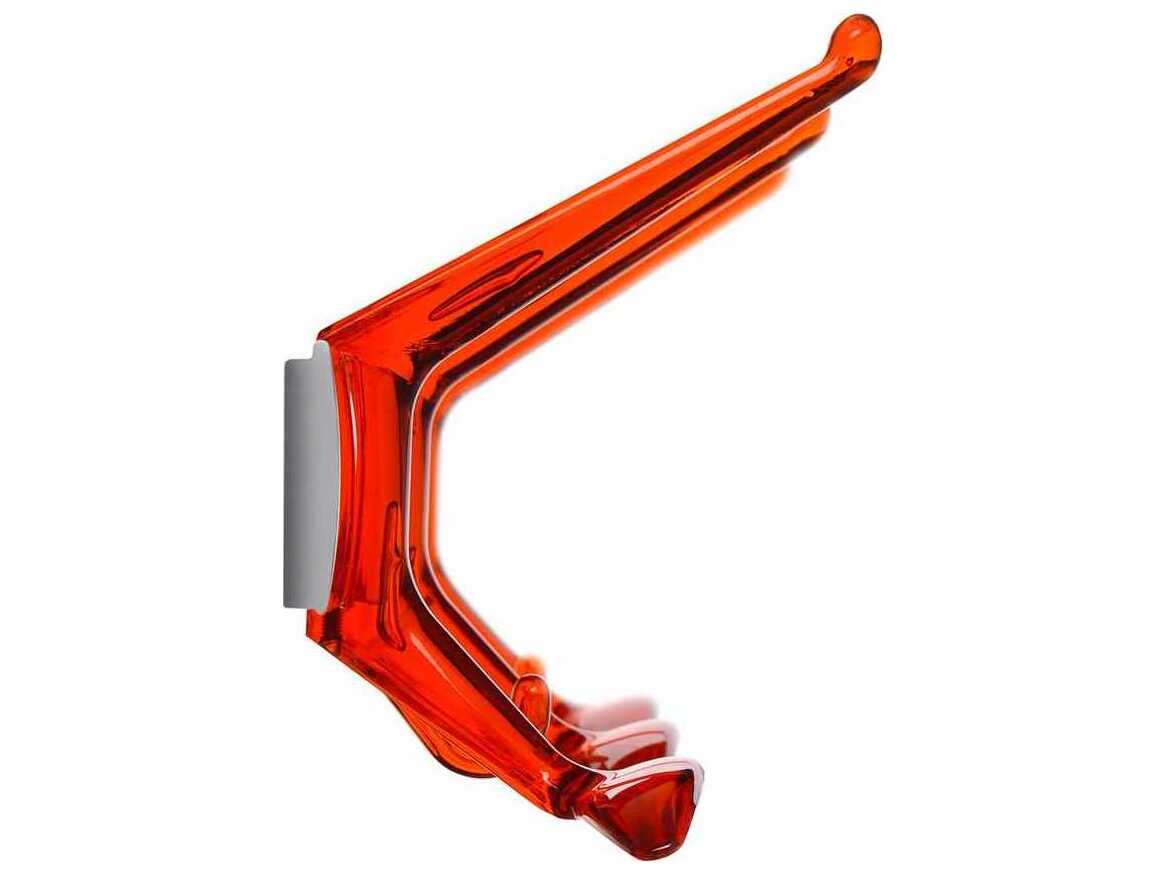 Kartell Hanger Orange Red Five Hook Wall Hanger