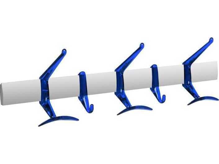 Kartell Hanger Cobalt Five Hook Wall Hanger
