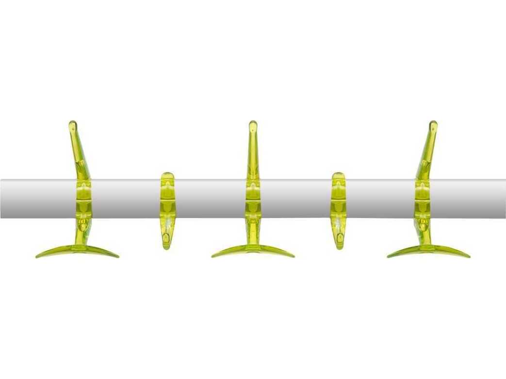 Kartell Hanger Citron Yellow Five Hook Wall Hanger