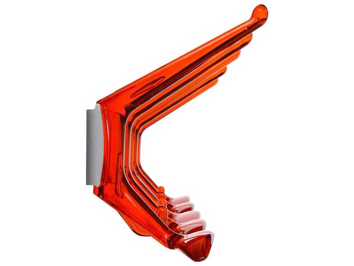 Kartell Hanger Orange Red Nine Hook Wall Hanger