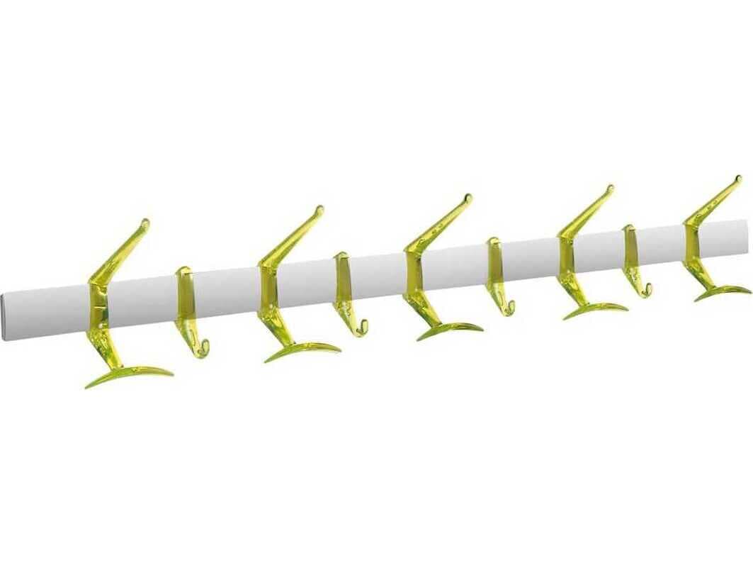 Kartell Hanger Citron Yellow Nine Hook Wall Hanger