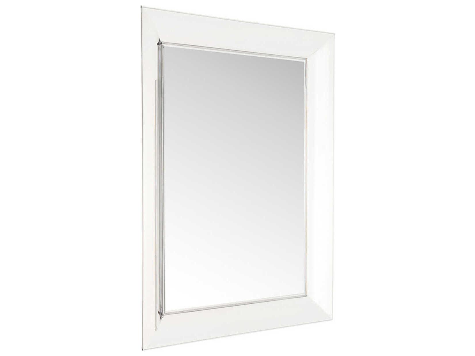 Kartell Francois Ghost Crystal Rectangular Wall Mirror