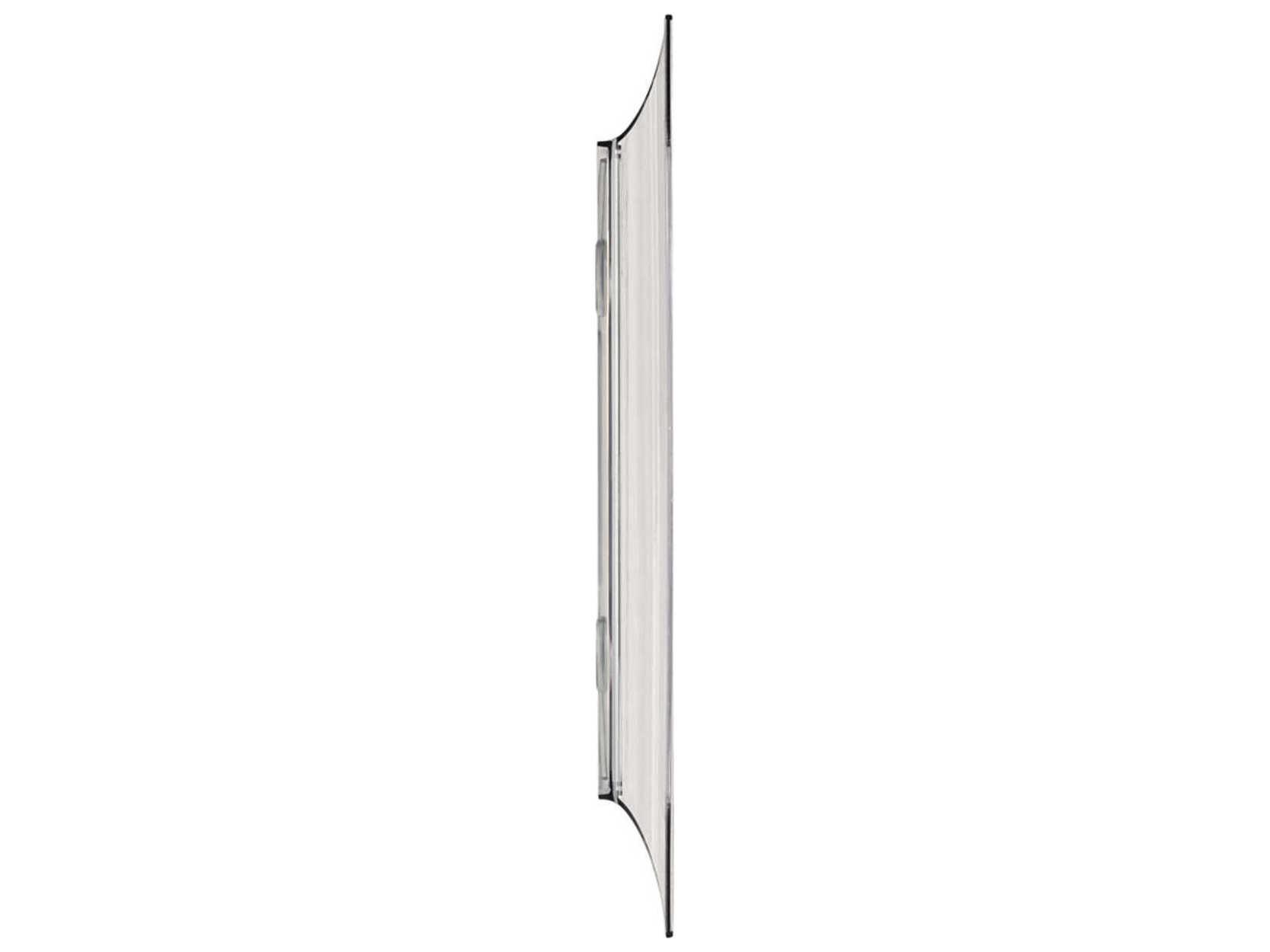 Kartell Francois Ghost Crystal Rectangular Wall Mirror