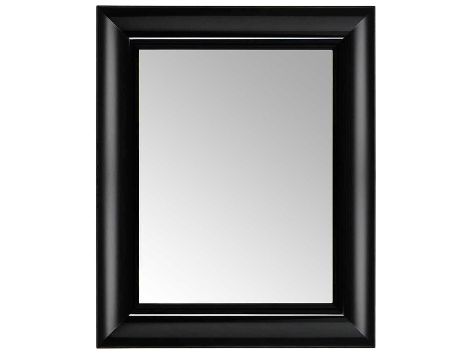 Kartell Francois Ghost Black Rectangular Wall Mirror