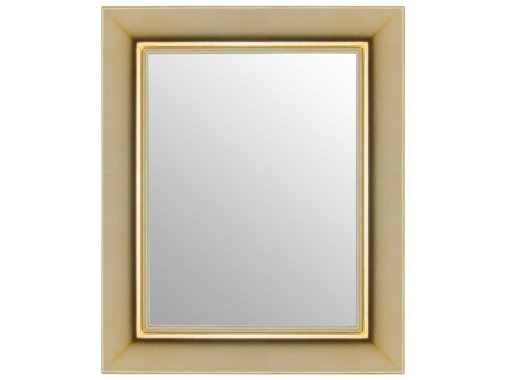 Kartell Francois Ghost Gold Rectangular Wall Mirror