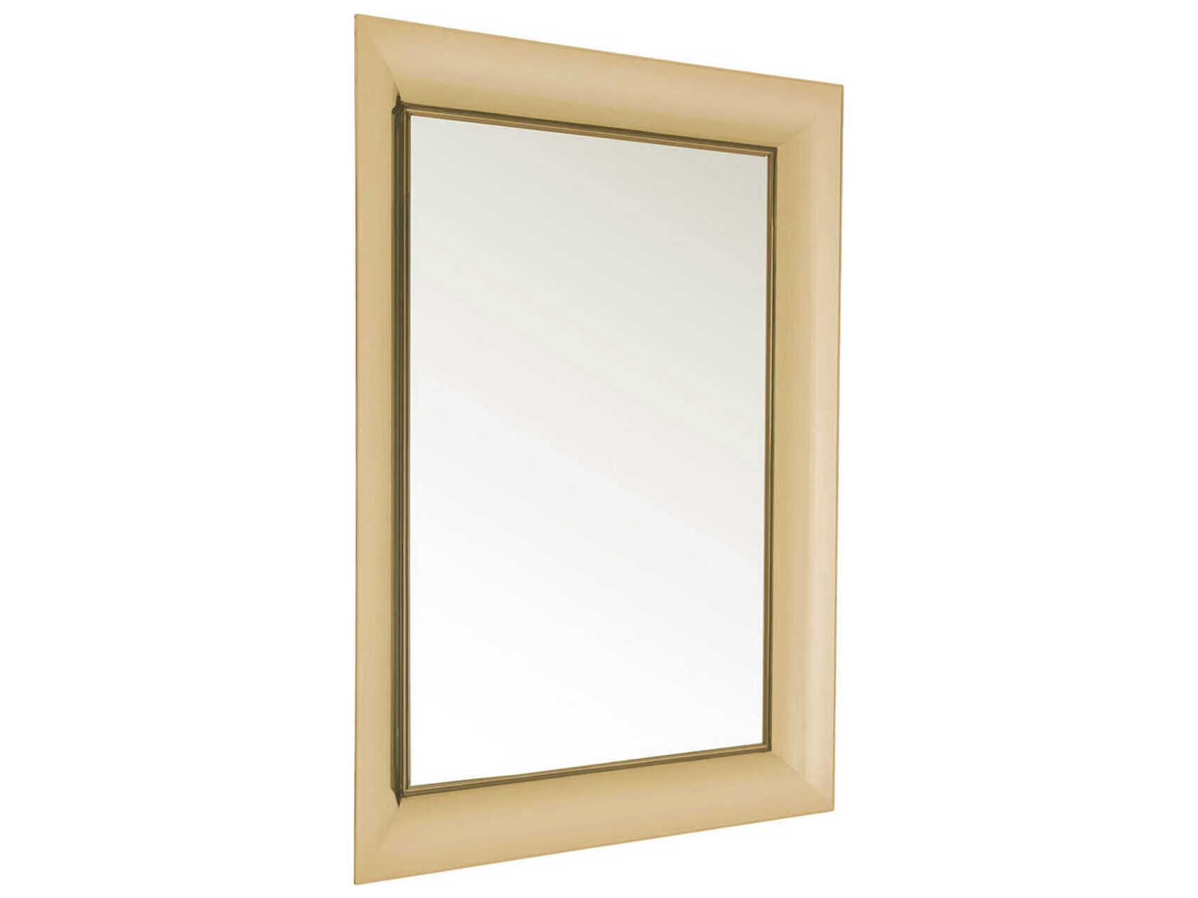 Kartell Francois Ghost Gold Rectangular Wall Mirror
