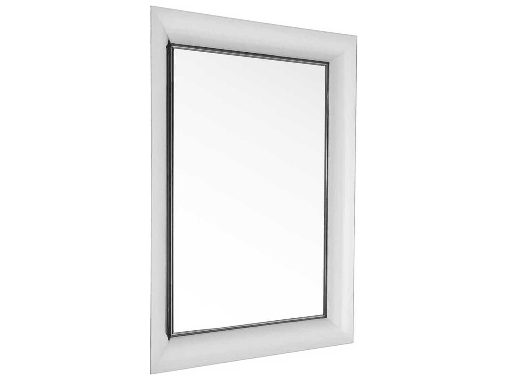 Kartell Francois Ghost Chrome Rectangular Wall Mirror