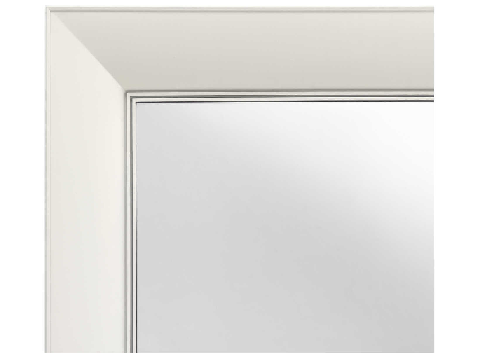 Kartell Francois Ghost Matte White Rectangular Wall Mirror