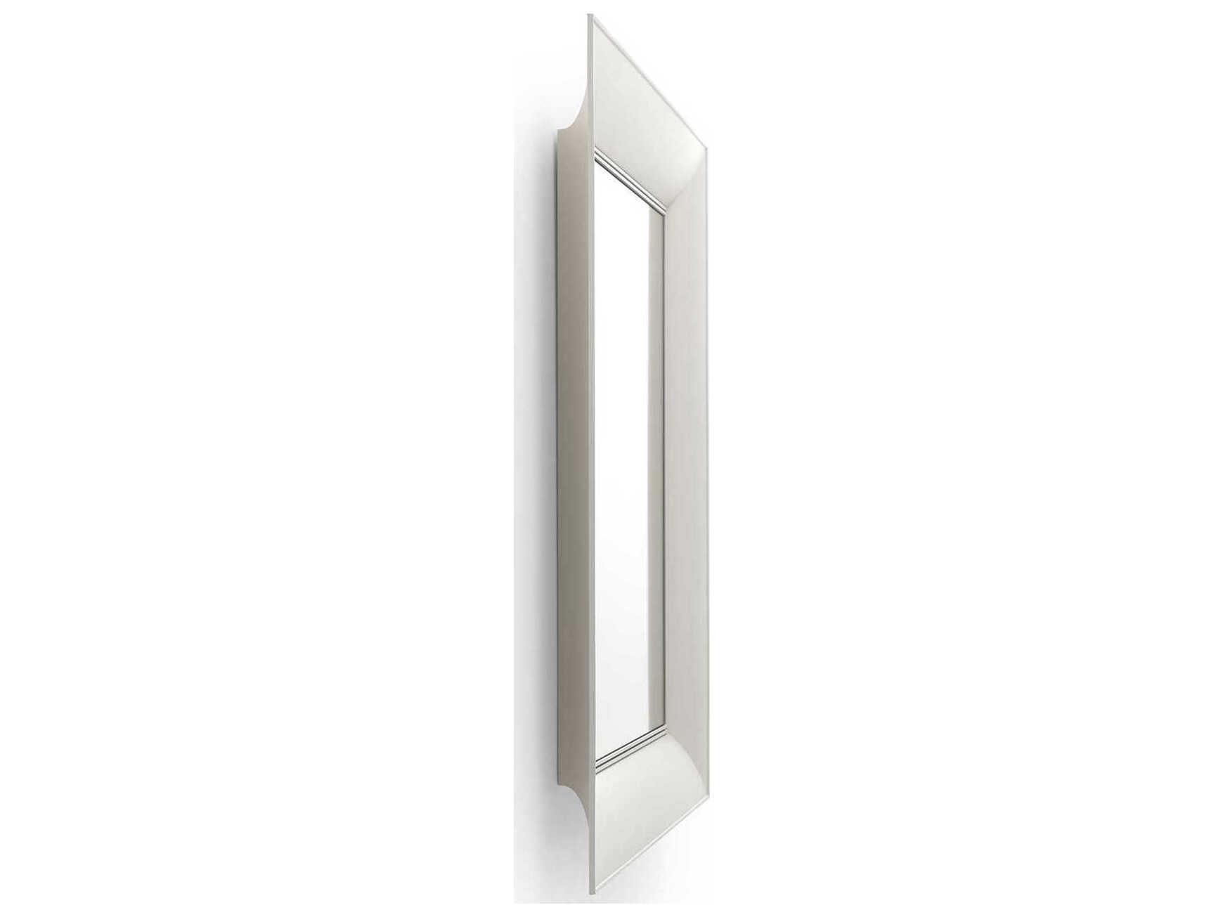 Kartell Francois Ghost Matte White Rectangular Wall Mirror