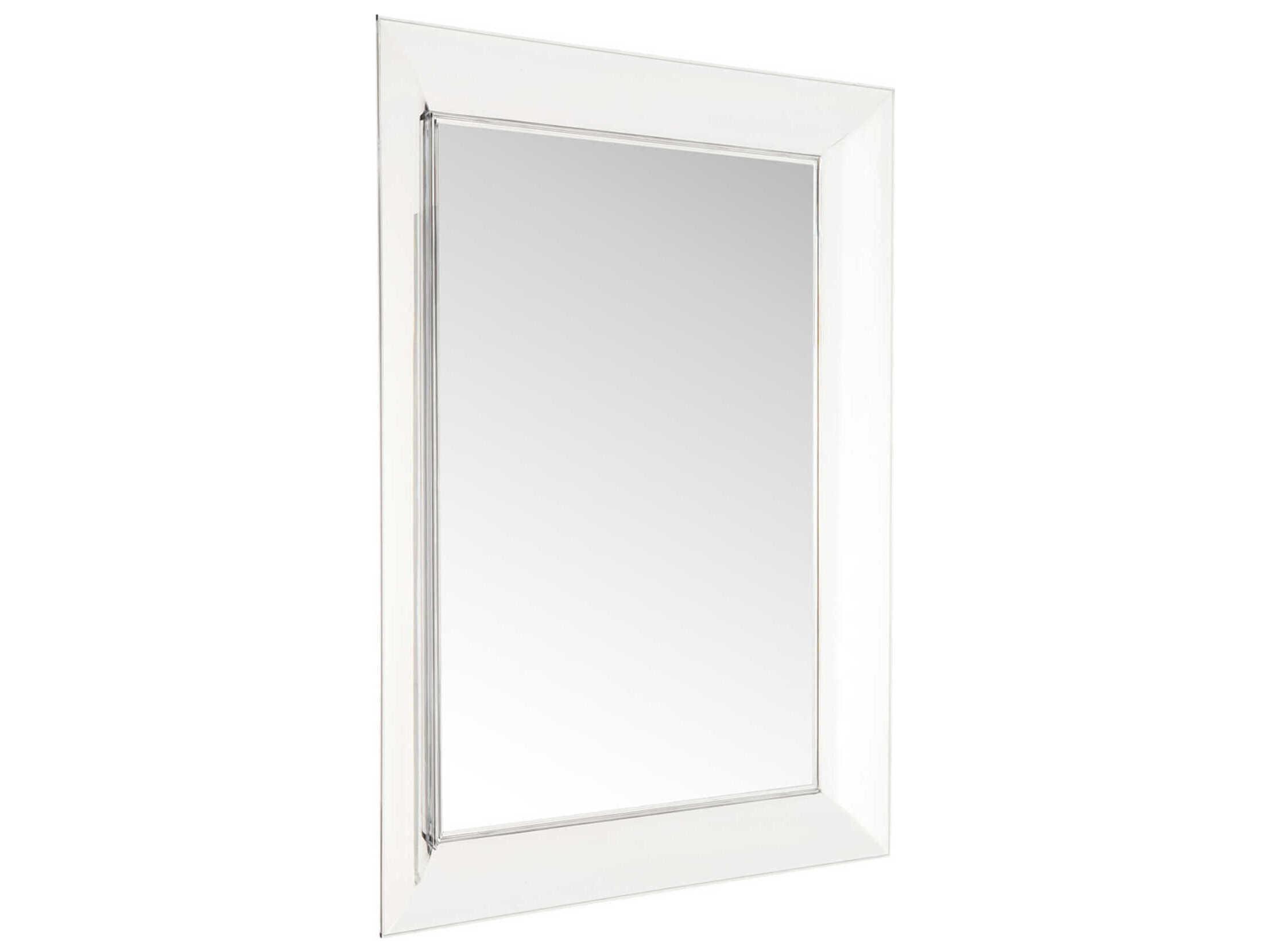 Kartell Francois Ghost Crystal Rectangular Wall Mirror