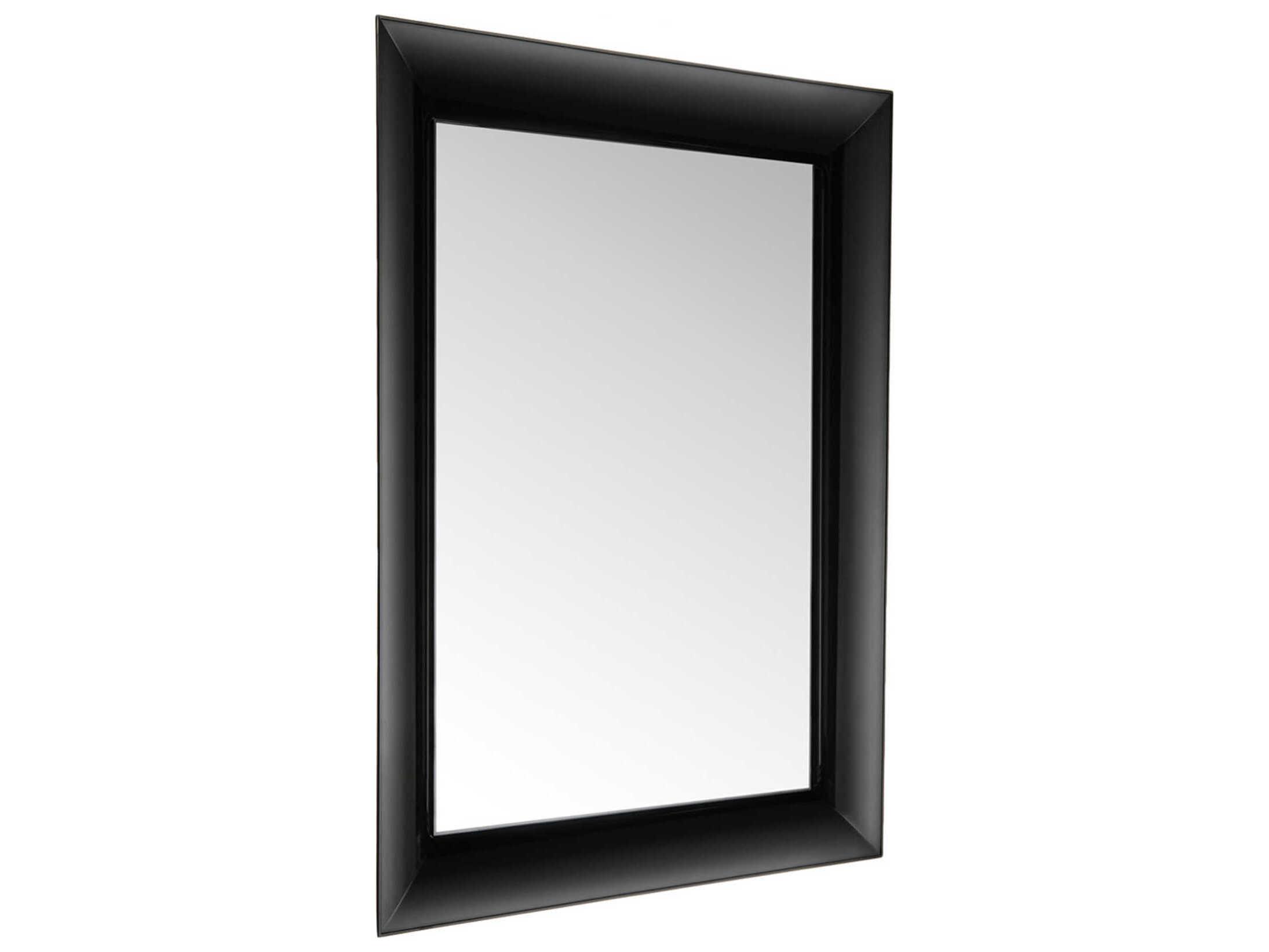 Kartell Francois Ghost Black Rectangular Wall Mirror
