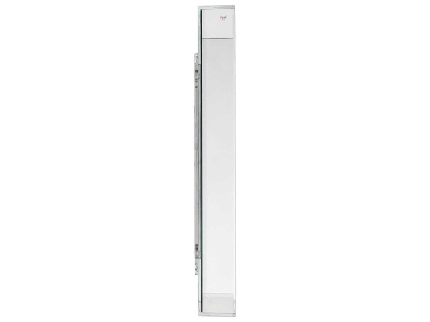 Kartell Only Me Transparent Crystal Rectangular Wall Mirror