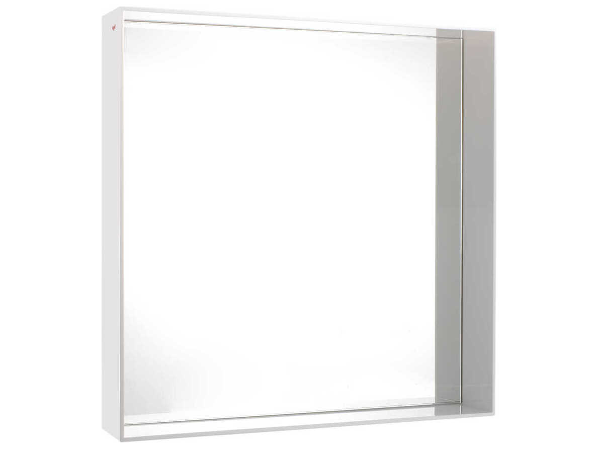 Kartell Only Me Glossy White Square Wall Mirror