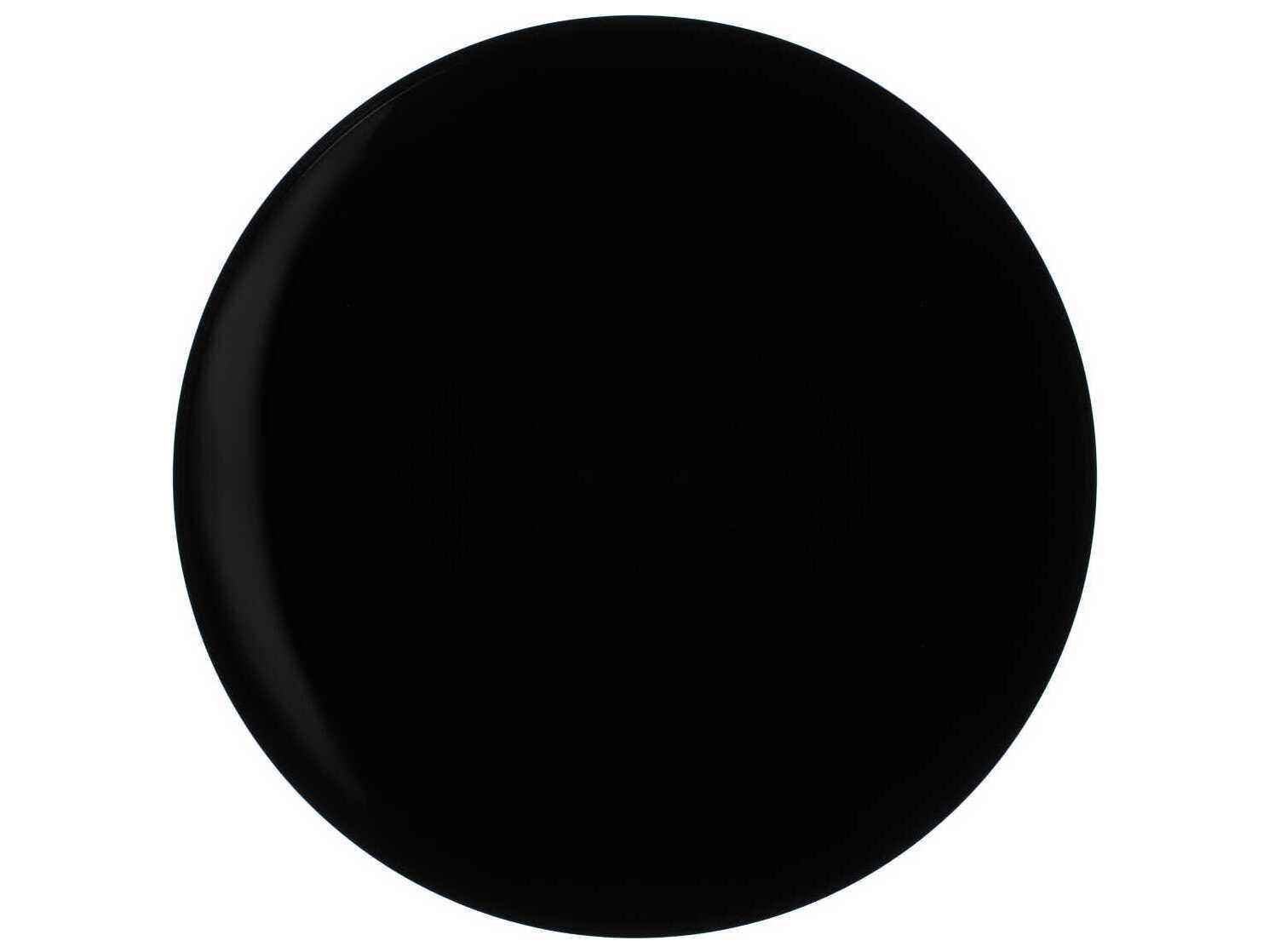 Kartell Tip Top Mono Round Plastic Black End Table