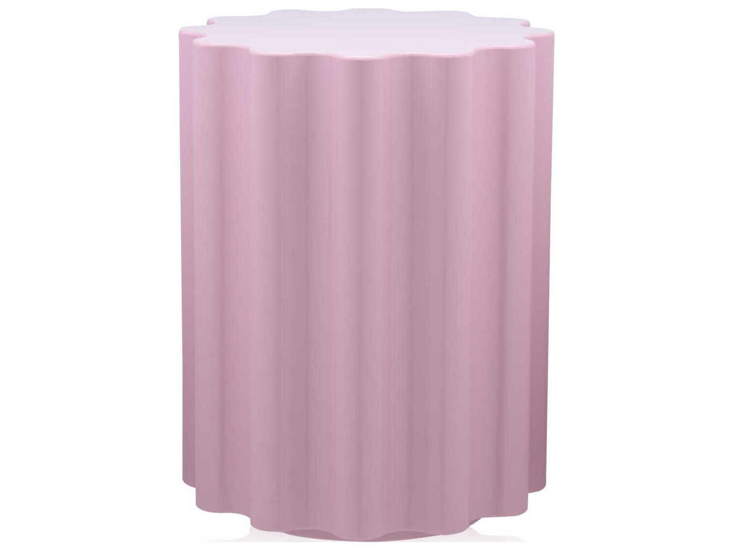 Kartell Colonna Pink Accent Stool