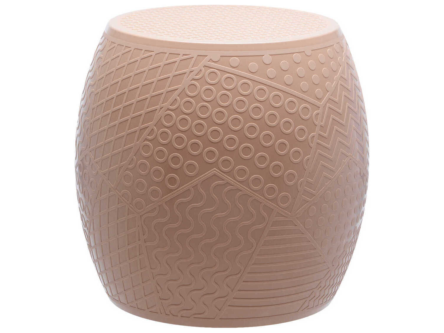 Kartell Roy Powder Pink Accent Stool