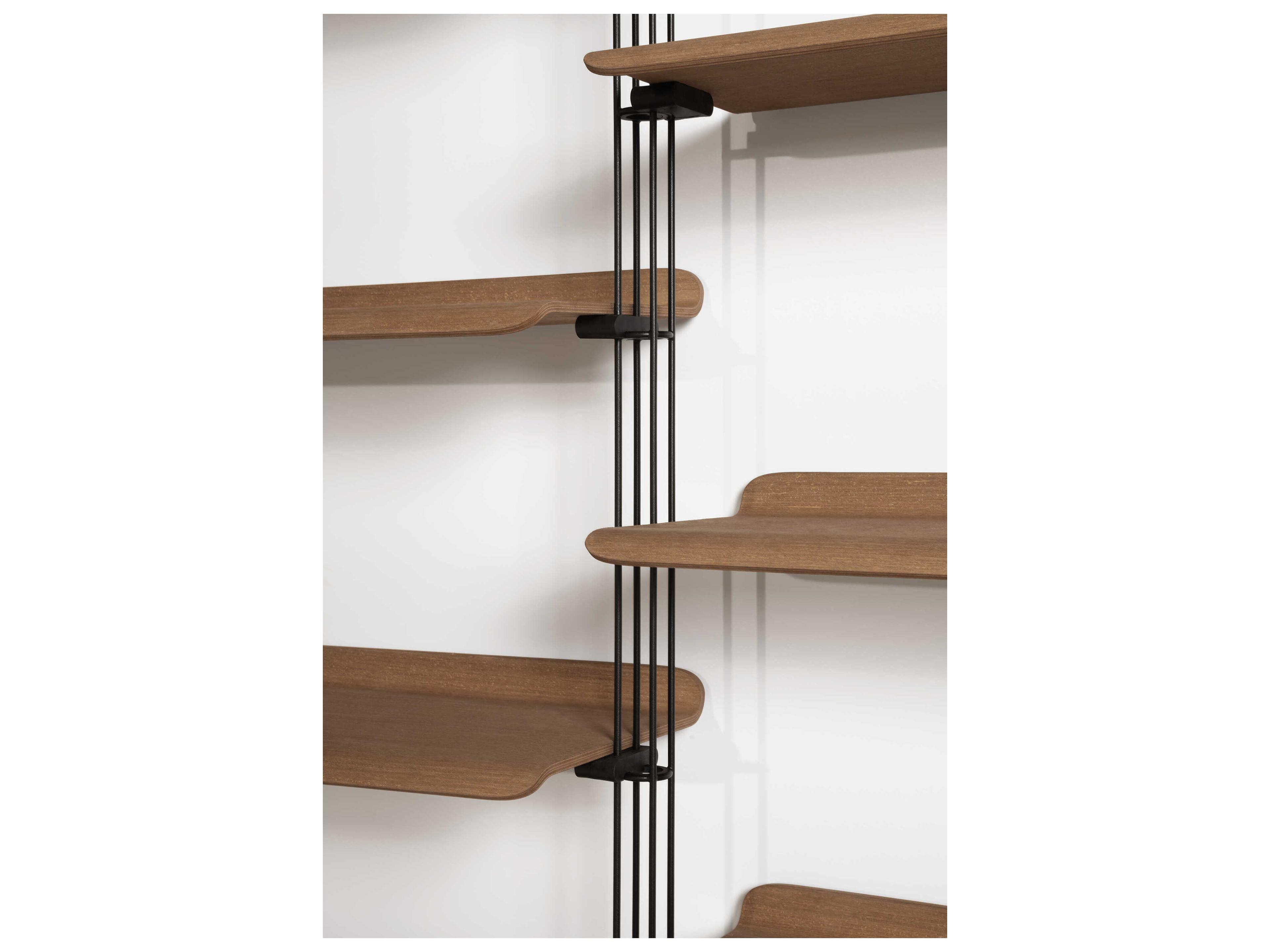 Kartell Adam Wood Dark Black Bookcase