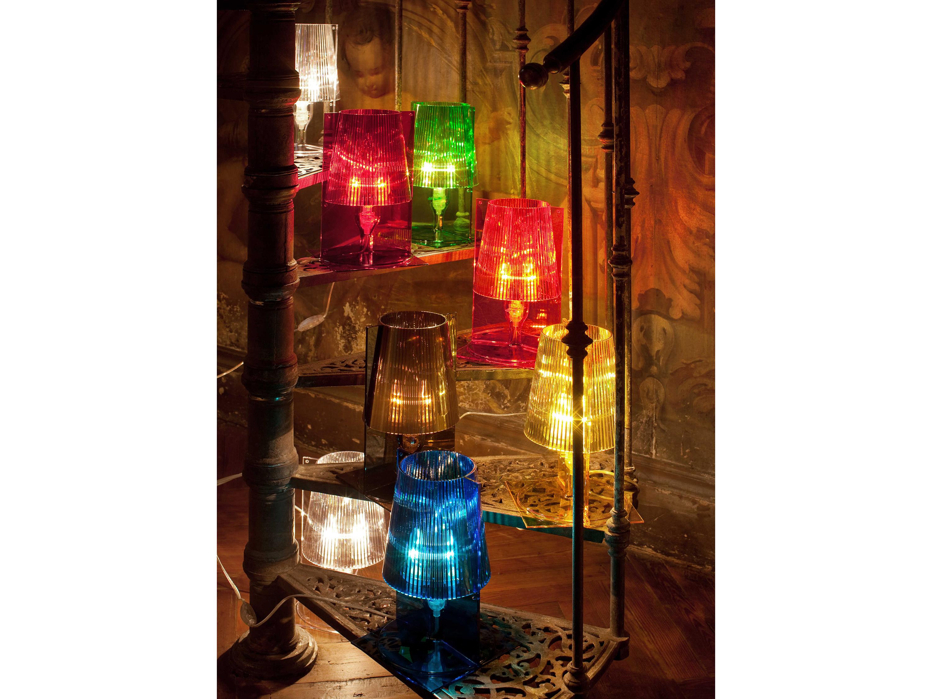 Kartell Take Blue LED Table Lamp