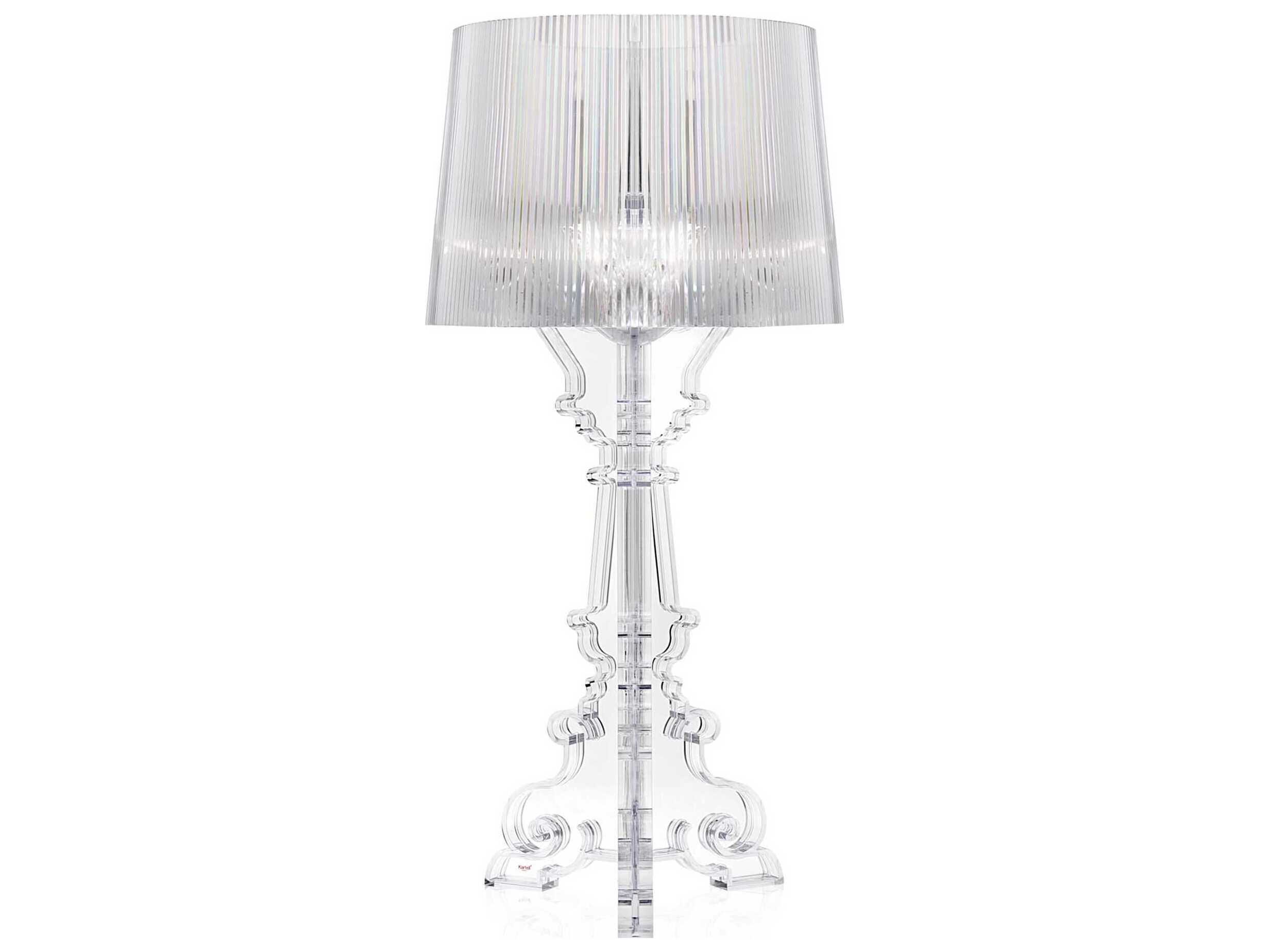 Kartell Bourgie Crystal Clear LED Buffet Lamp