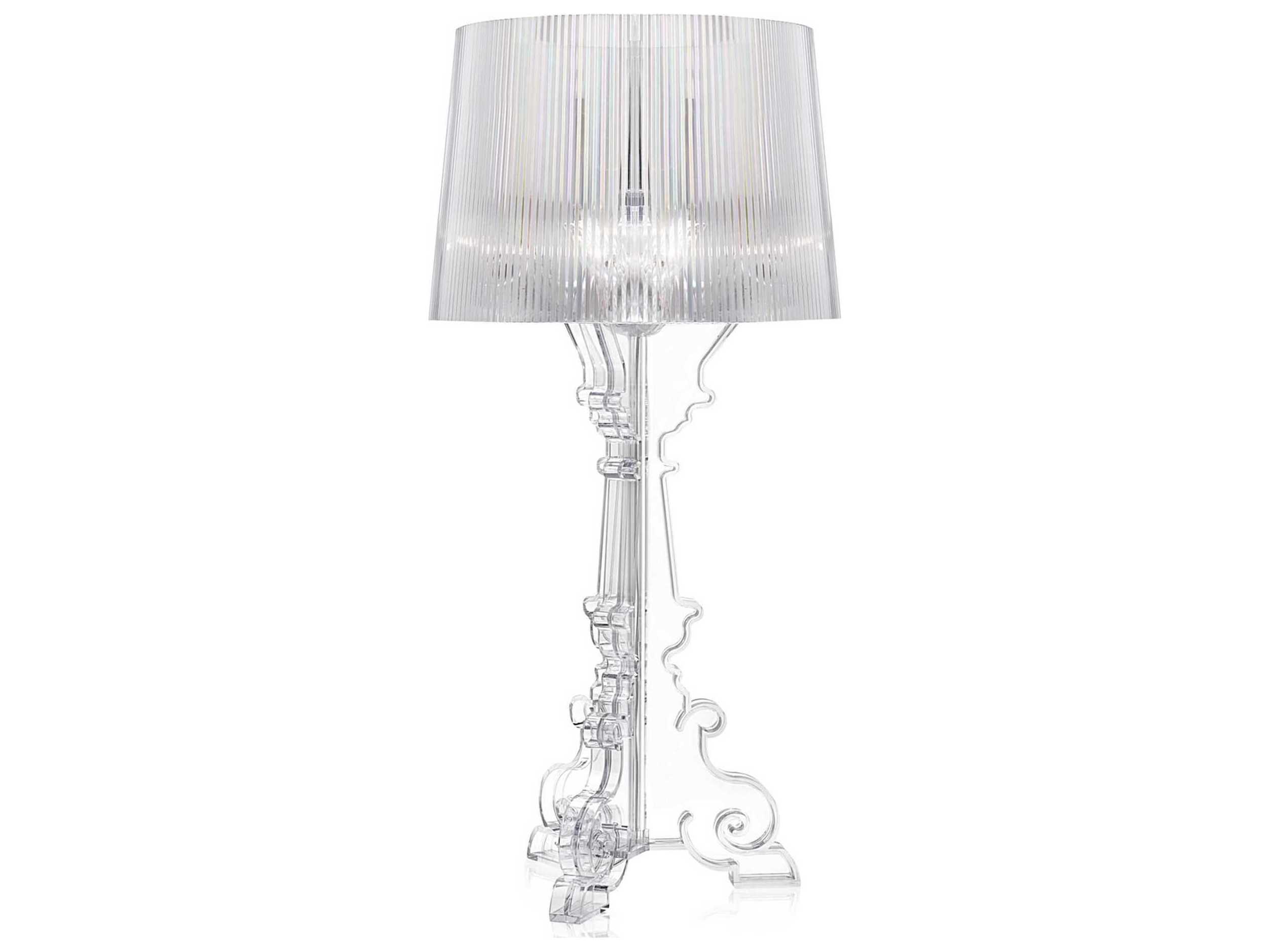 Kartell Bourgie Crystal Clear LED Buffet Lamp