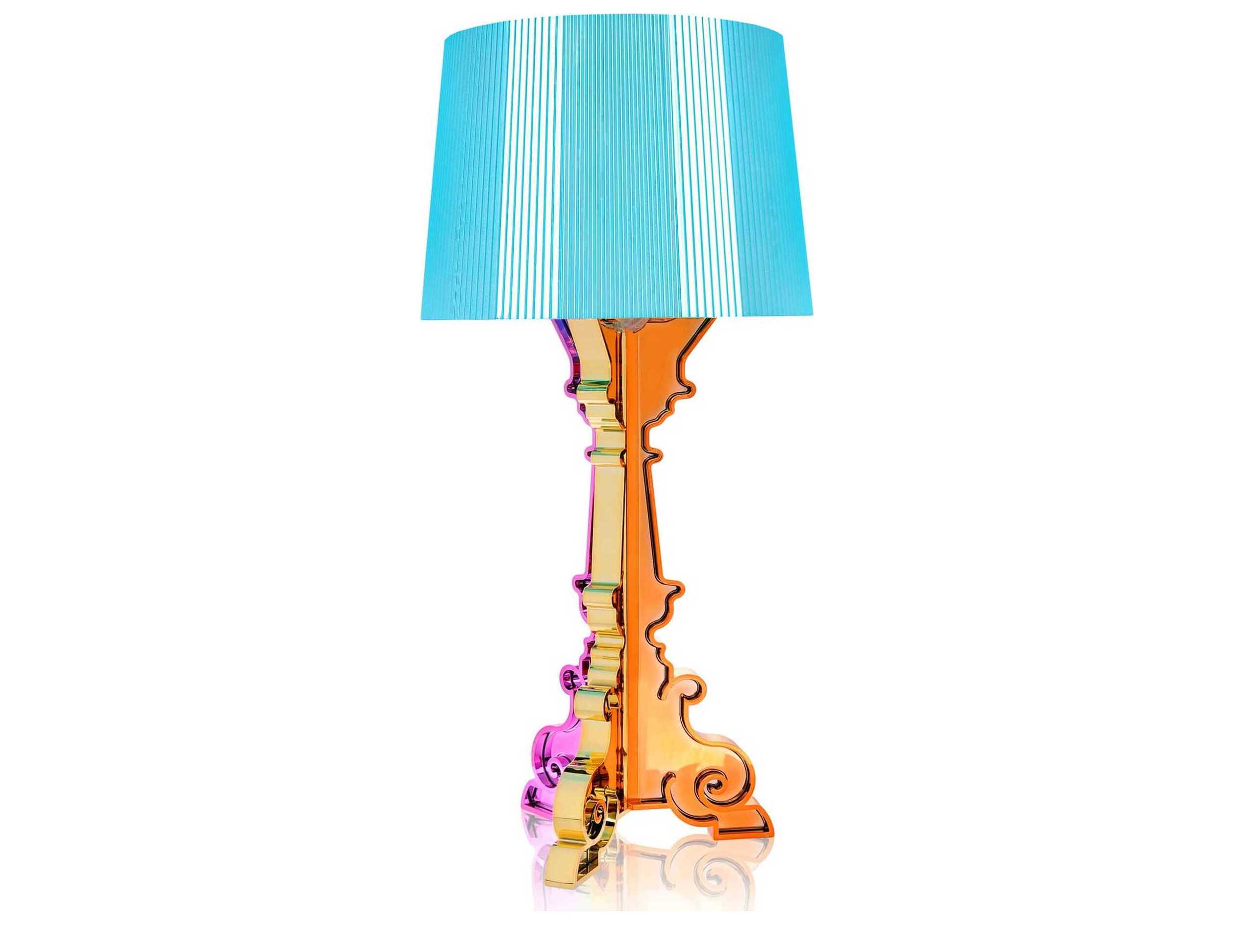 Kartell Bourgie Multied Light Blue Orange LED Buffet Lamp