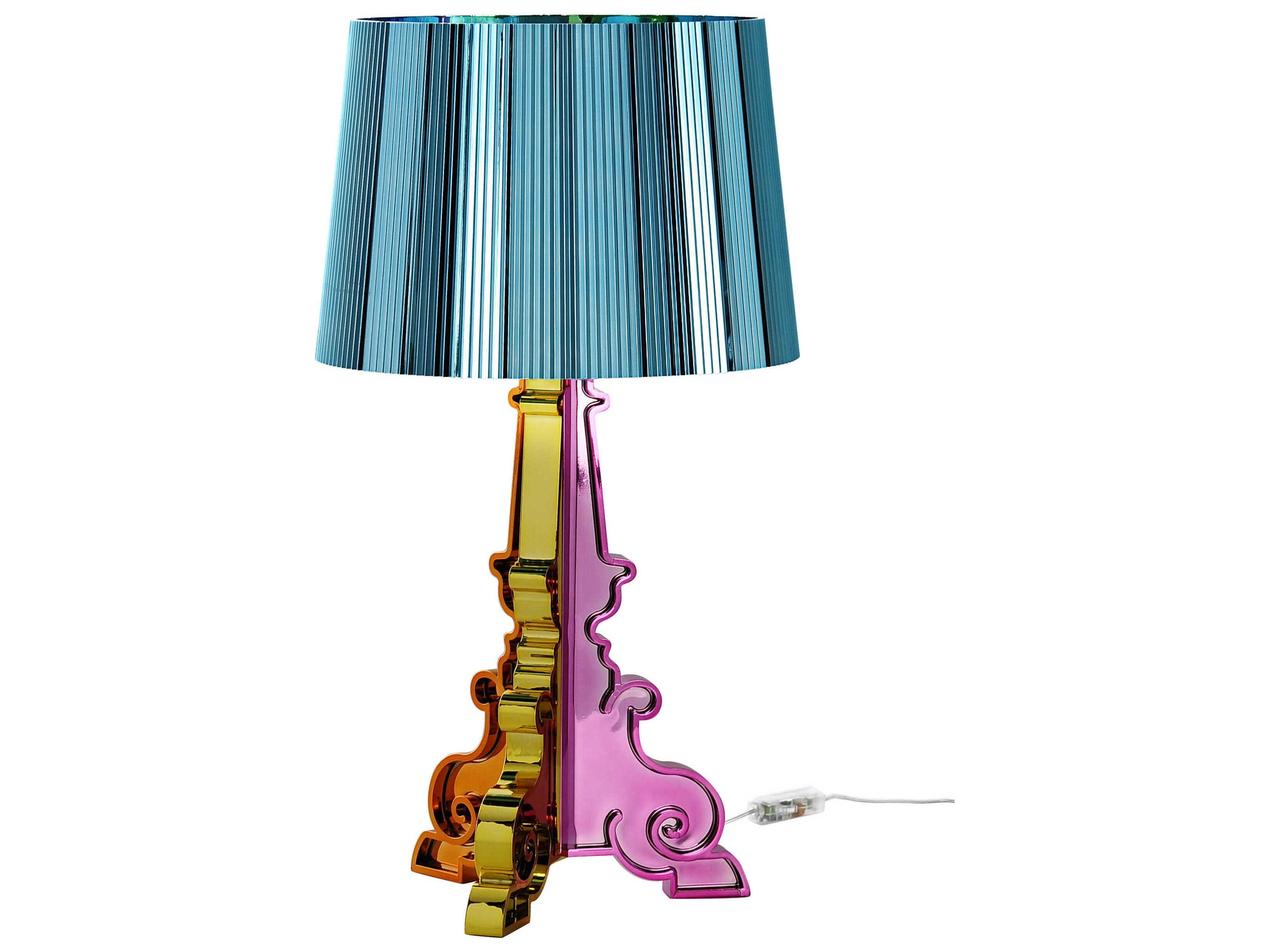 Kartell Bourgie Multied Light Blue Orange LED Buffet Lamp