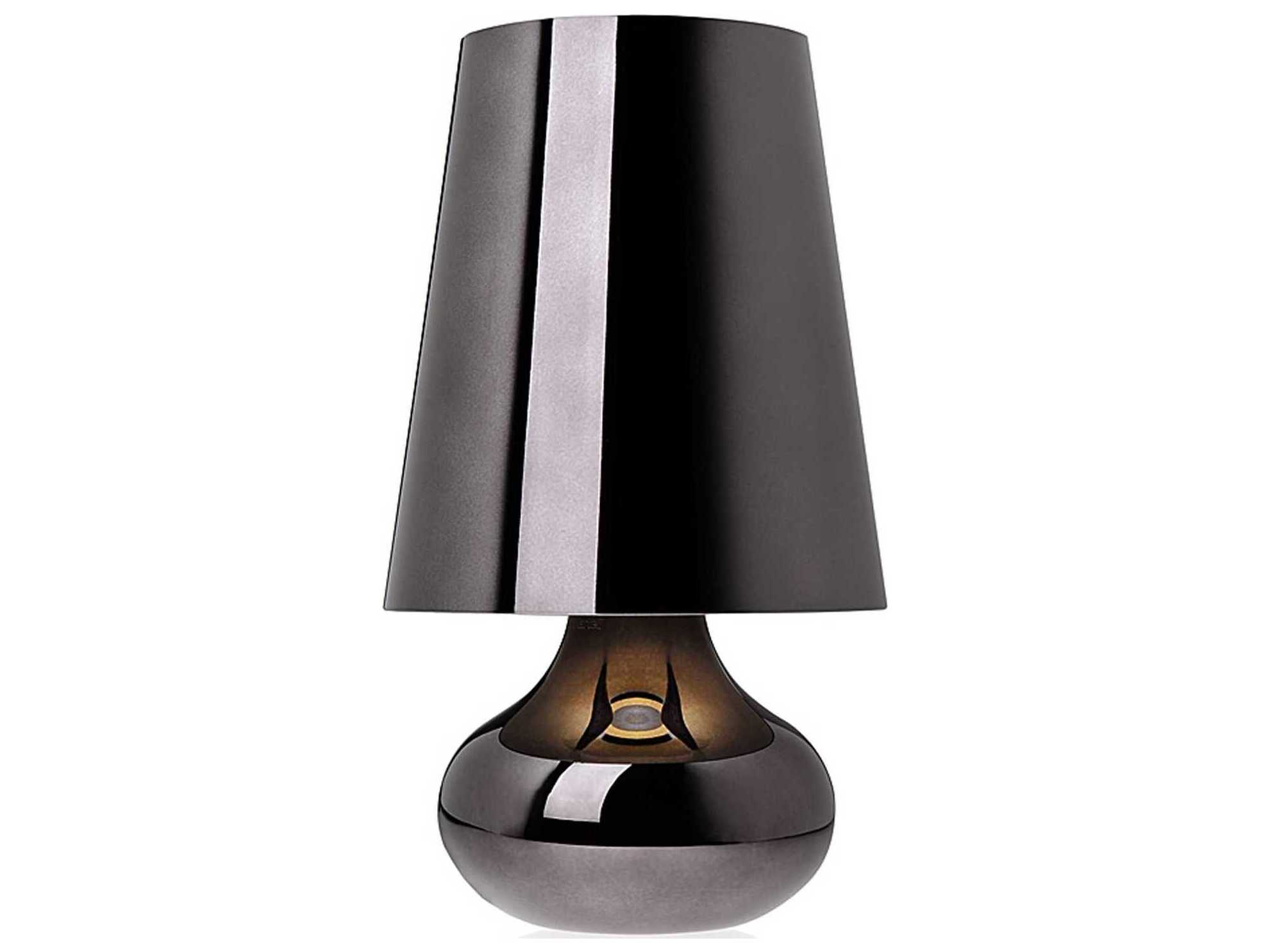 Kartell Cindy Gun Metal Black LED Table Lamp