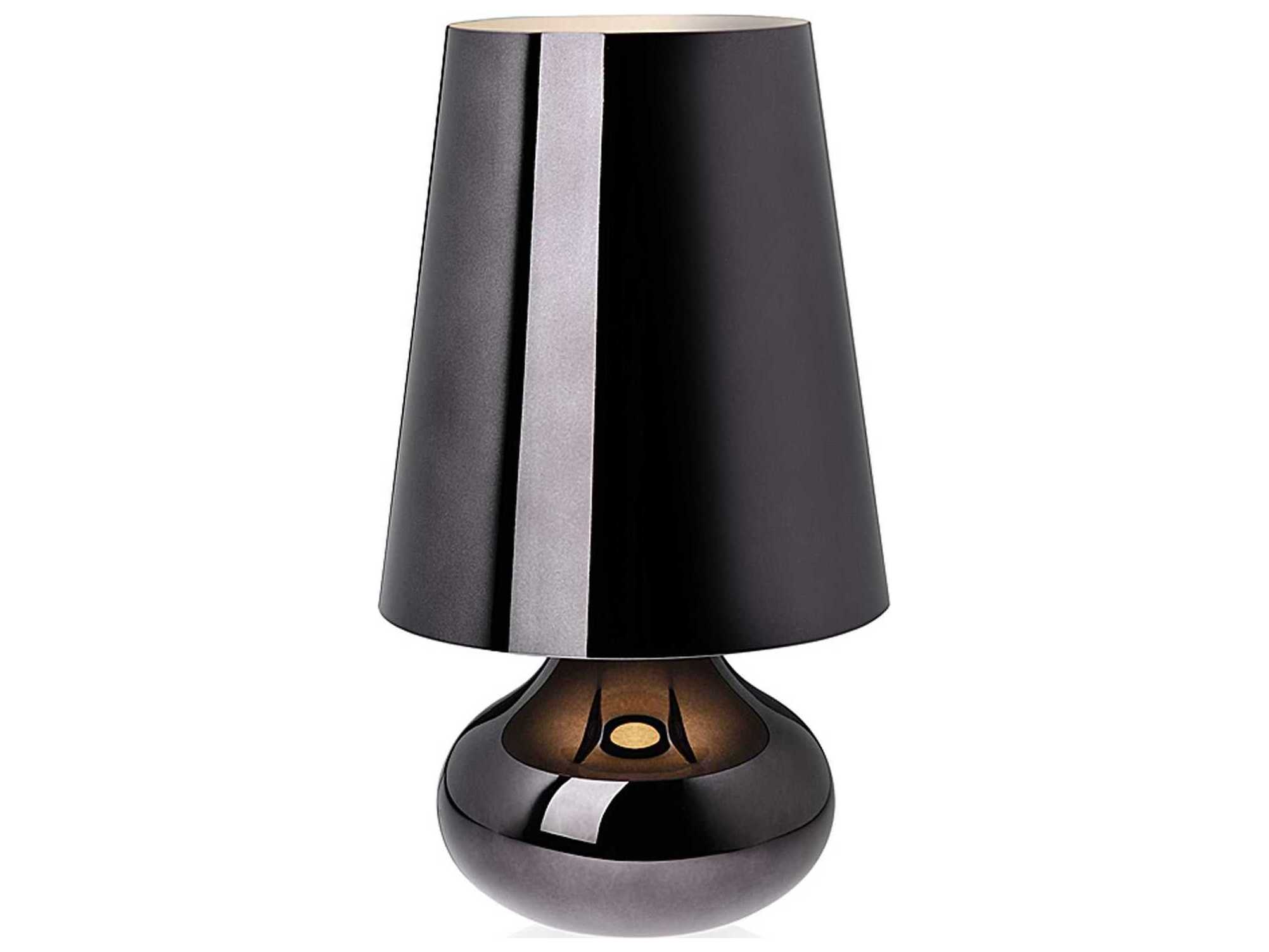 Kartell Cindy Gun Metal Black LED Table Lamp