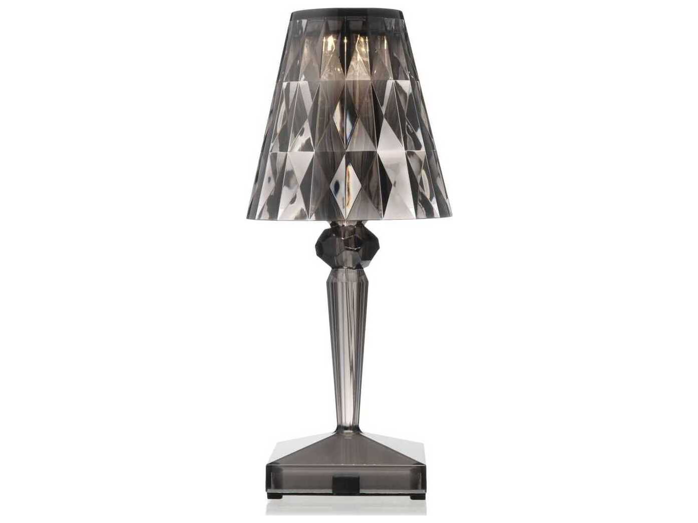Kartell Battery Smoke Gray LED Table Lamp