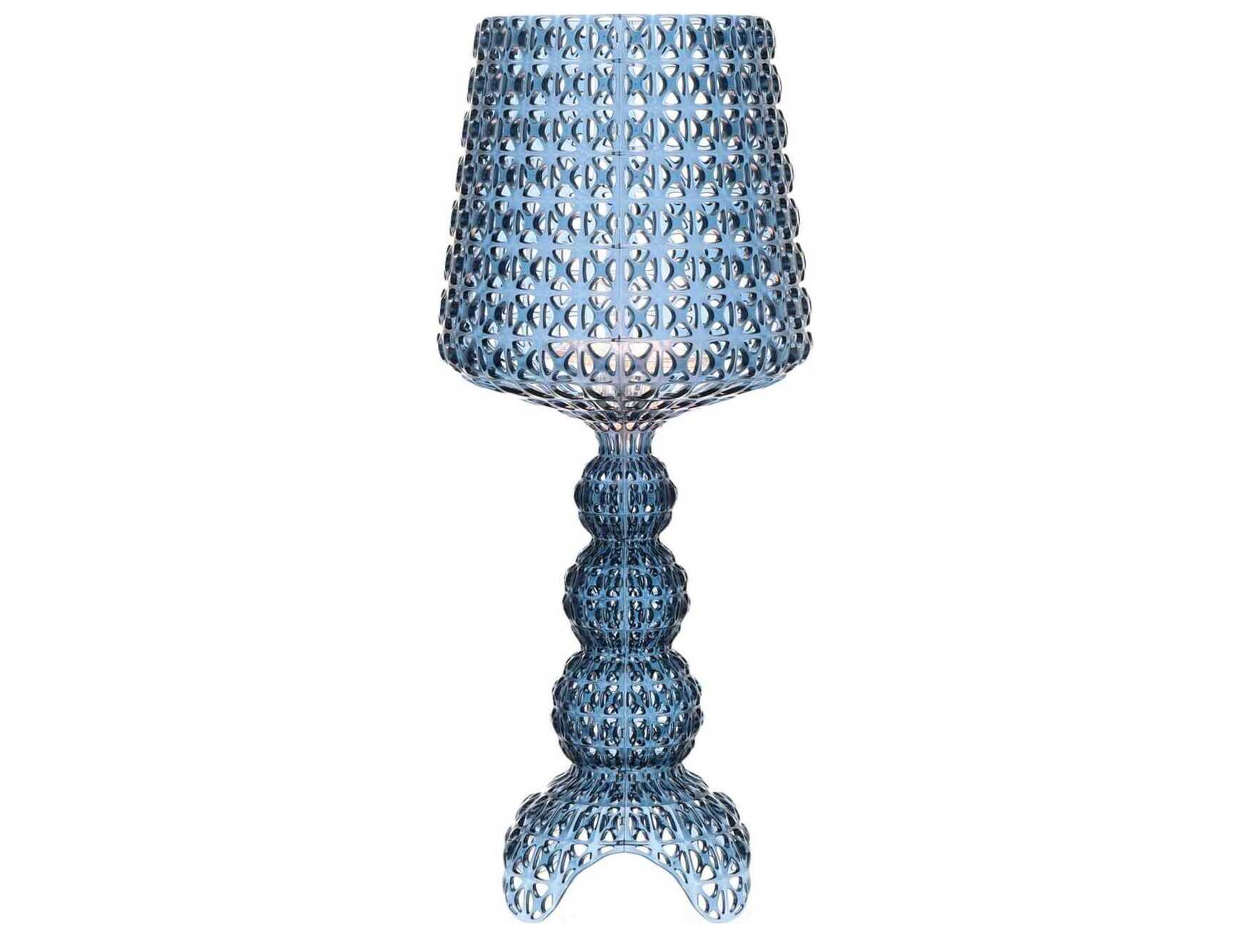 Kartell Mini Kabuki Light Blue LED Buffet Lamp