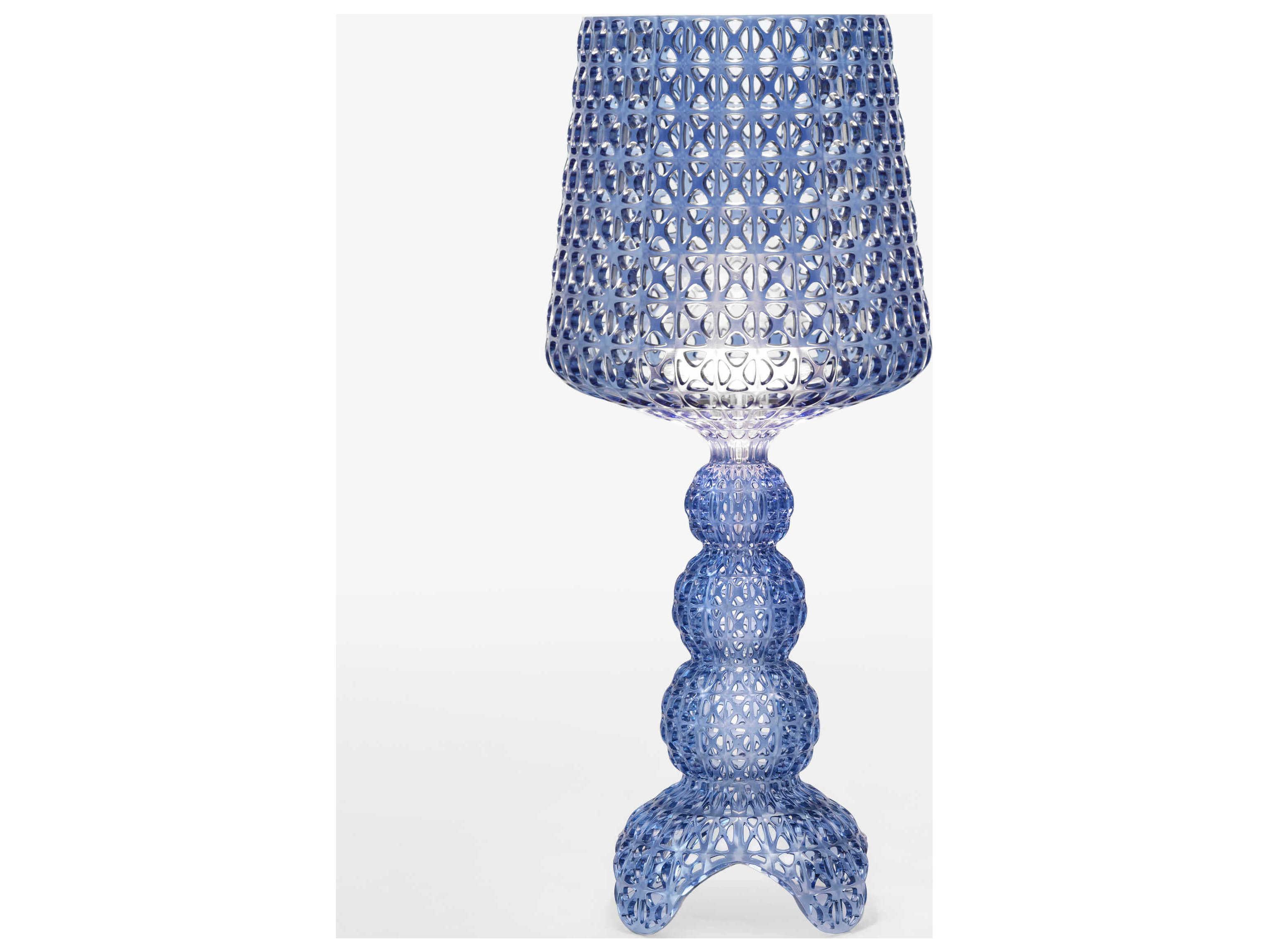 Kartell Mini Kabuki Light Blue LED Buffet Lamp