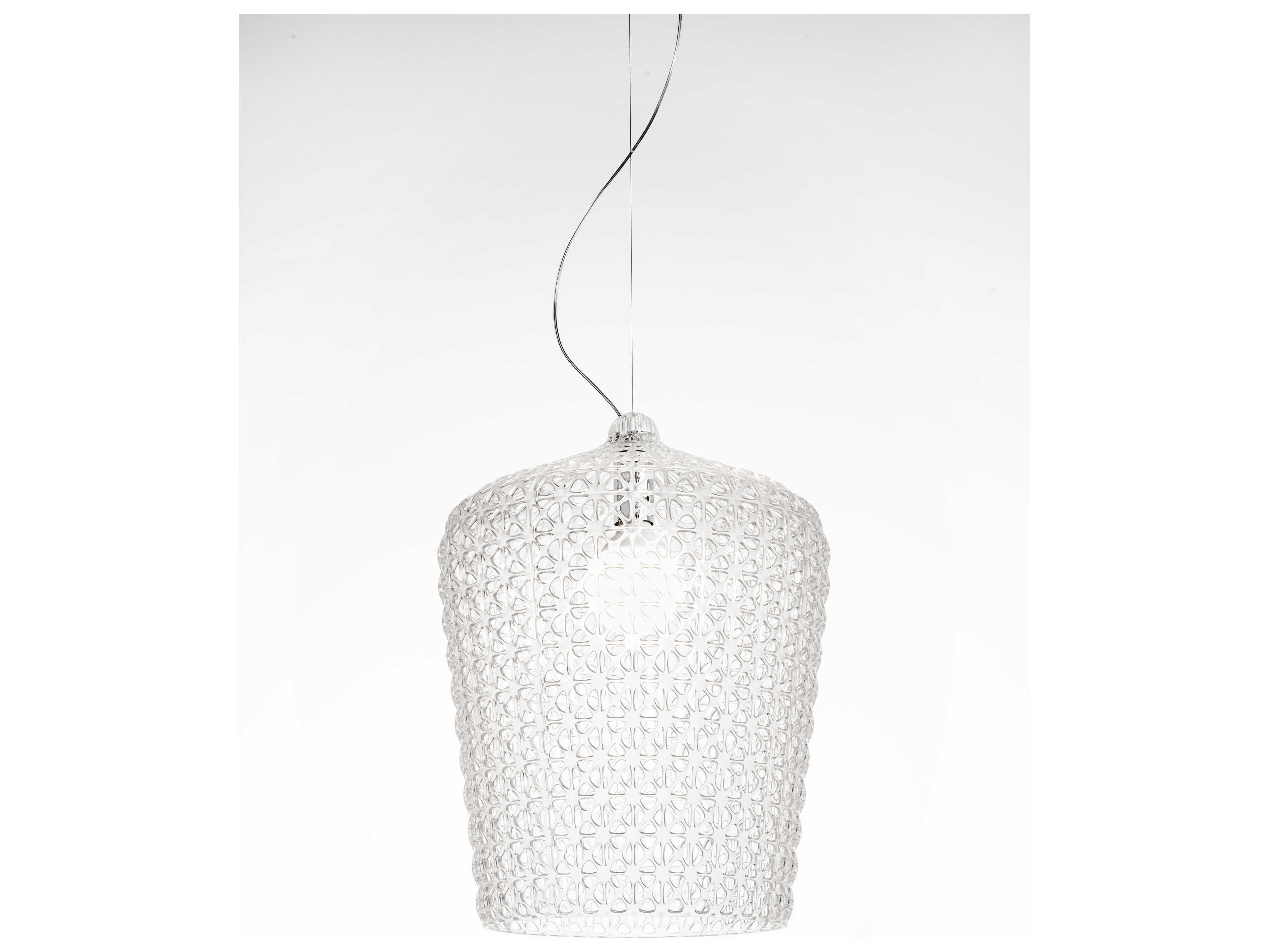 Kartell Mini Kabuki Crystal Clear LED Buffet Lamp